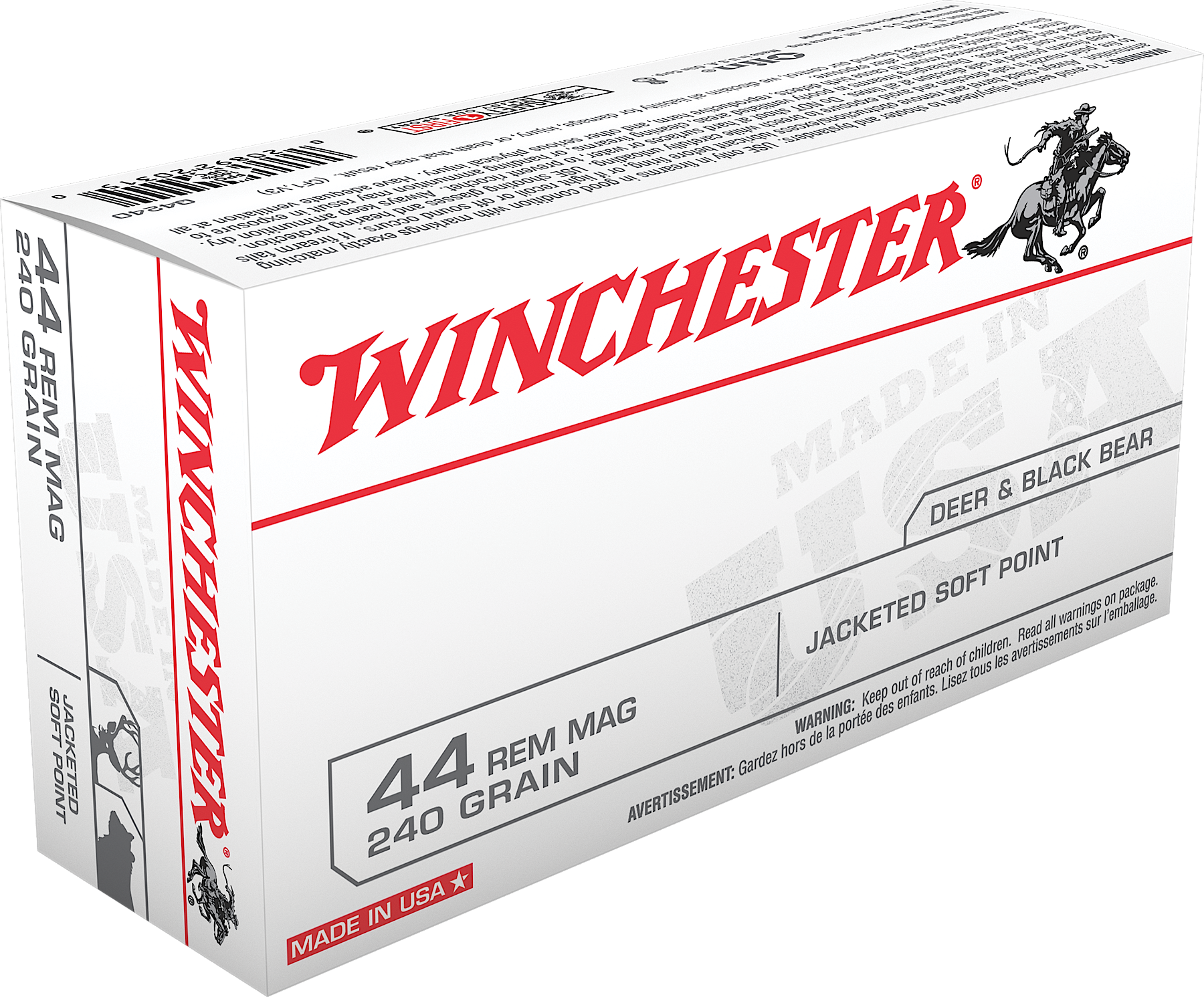 Win Usa 44mag 240gr Jsp 50/500