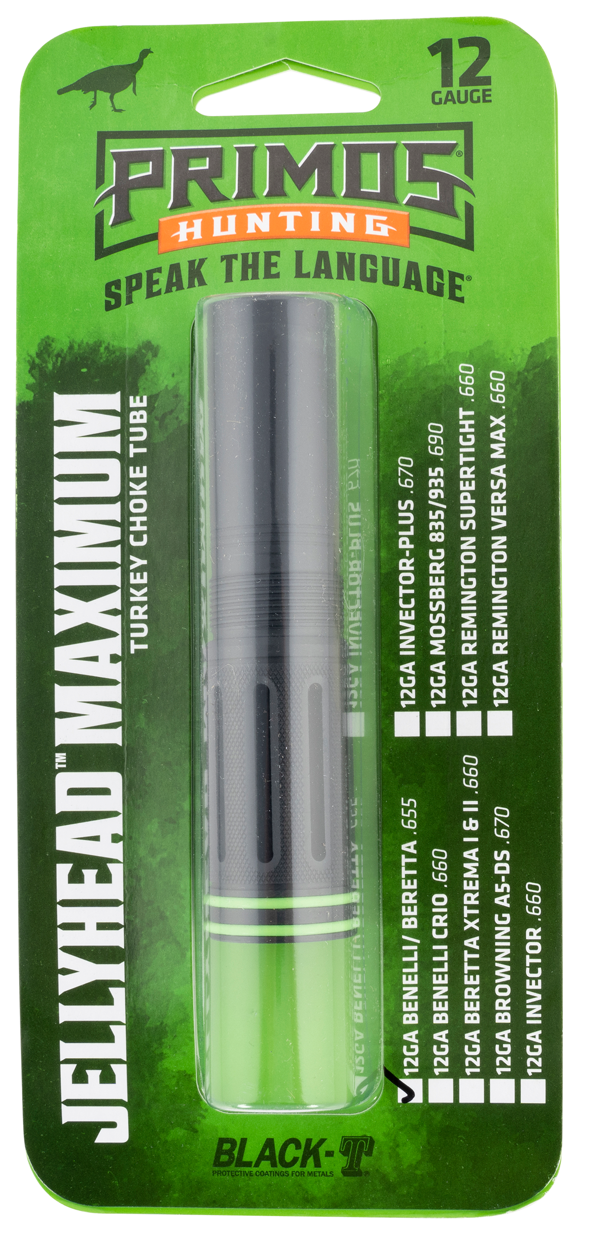 Primos 69402 JellyHead MaximumBenelli/Beretta Mobil 12 Gauge Turkey Steel Black-T Coating