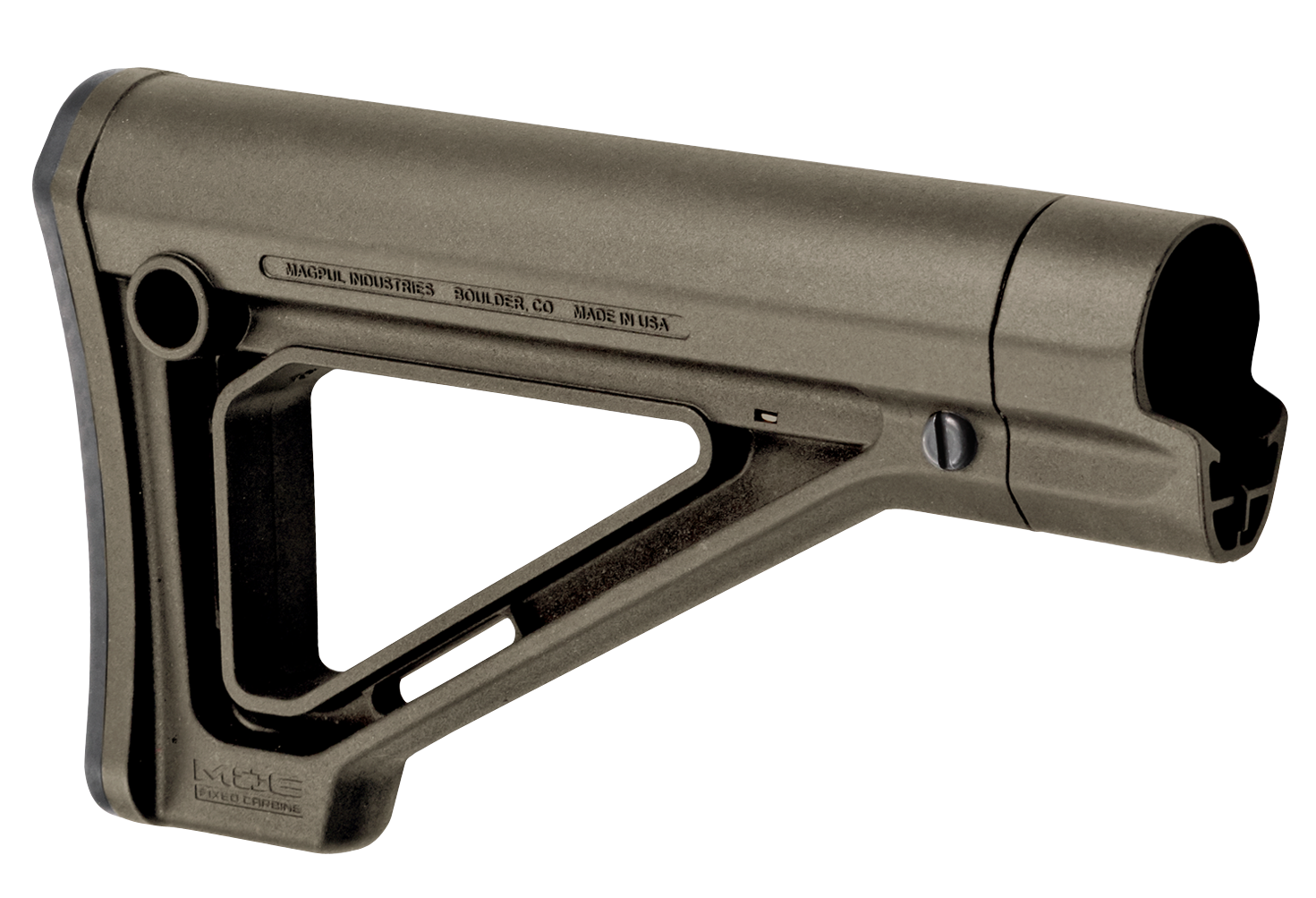 Magpul MAG480-ODG MOE Carbine Stock Fixed OD Green Synthetic for AR-15, M16, M4 with Mil-Spec Tube (Tube Not Included)