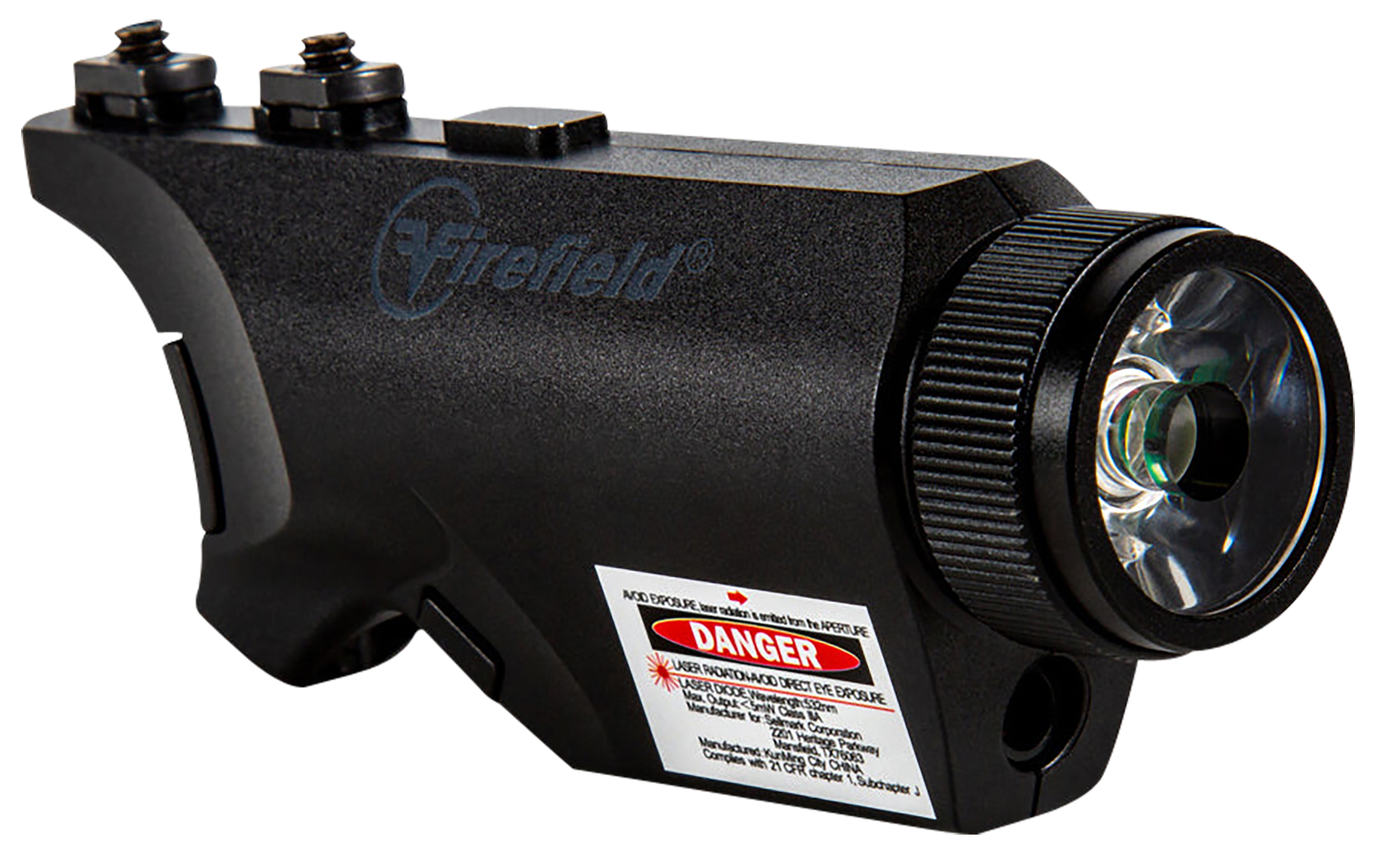 Firefield FF35011K Rival XL Combo Kit For AR Platform 75/150 Lumens Output White LED Light Green Laser 20 yds Day/300 yds Night Beam M-LOK Mount Matte Black Polymer