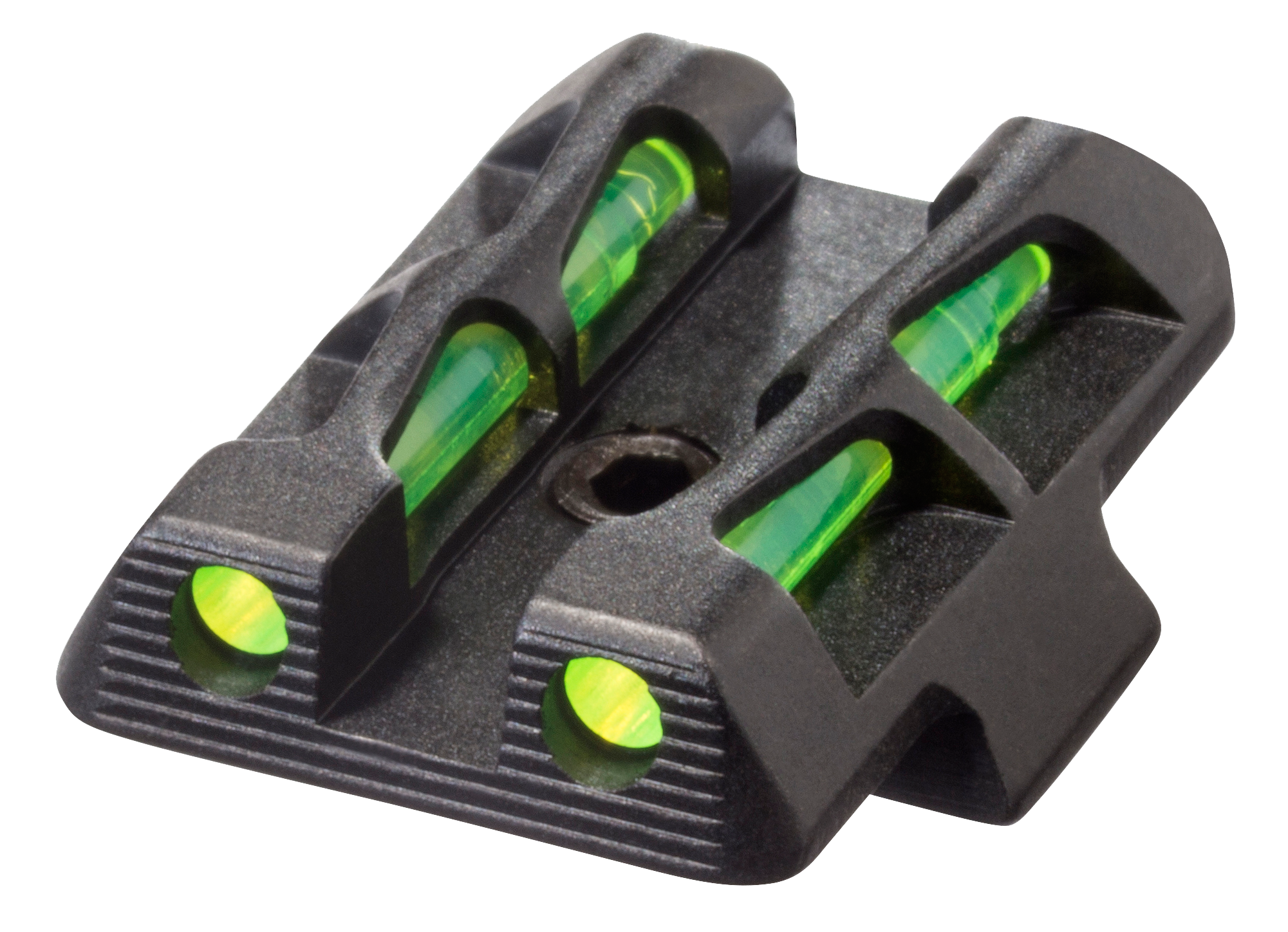 HiViz GLLW11 Glock 42 & 43, 43X, 48 LiteWave Rear SightBlack | Green Interchangeable Fiber Optic