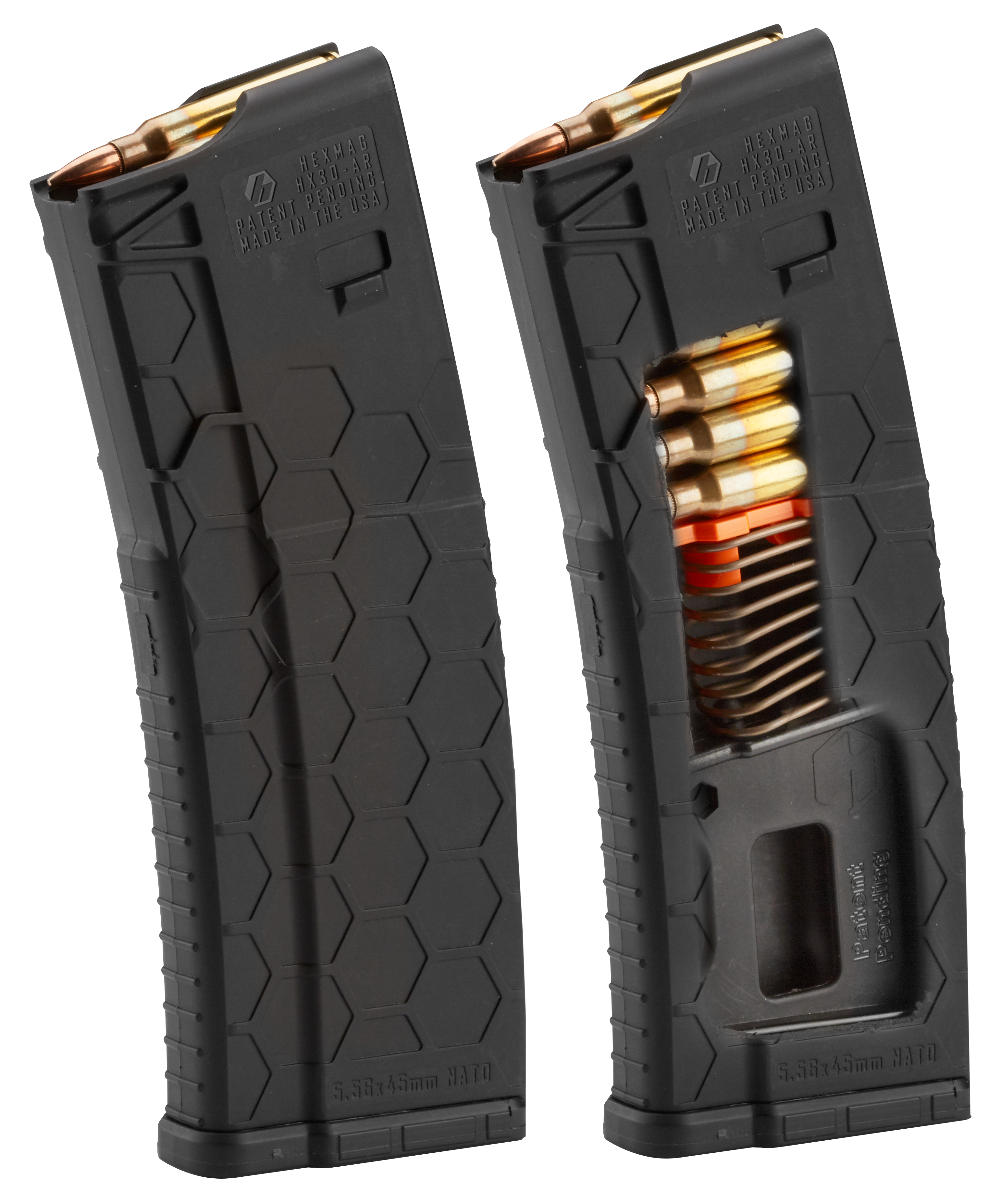Hexmag HX1530ARBLK Series 2Black Detachable 15rd Multi-Caliber for AR-15