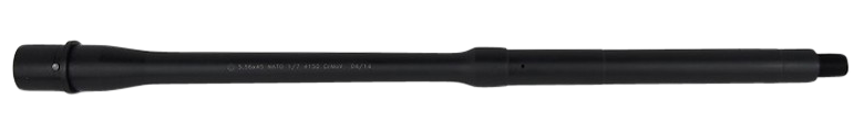 Ballistic Advantage BABL556015M Modern Series5.56x45mm NATO 16" Black QPQ Finish 4150 Chrome Moly Vanadium Steel Material Midlength with Government Profile for AR-15