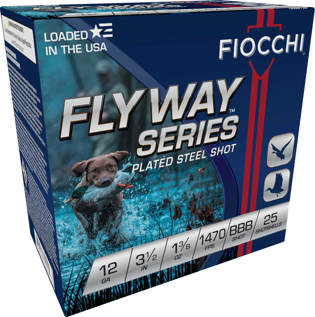 Fiocchi 1235ST3B Flyway Waterfowl 12 Gauge 3.50" 1 3/8 oz BBB Shot 25 Per Box/ 10 Cs