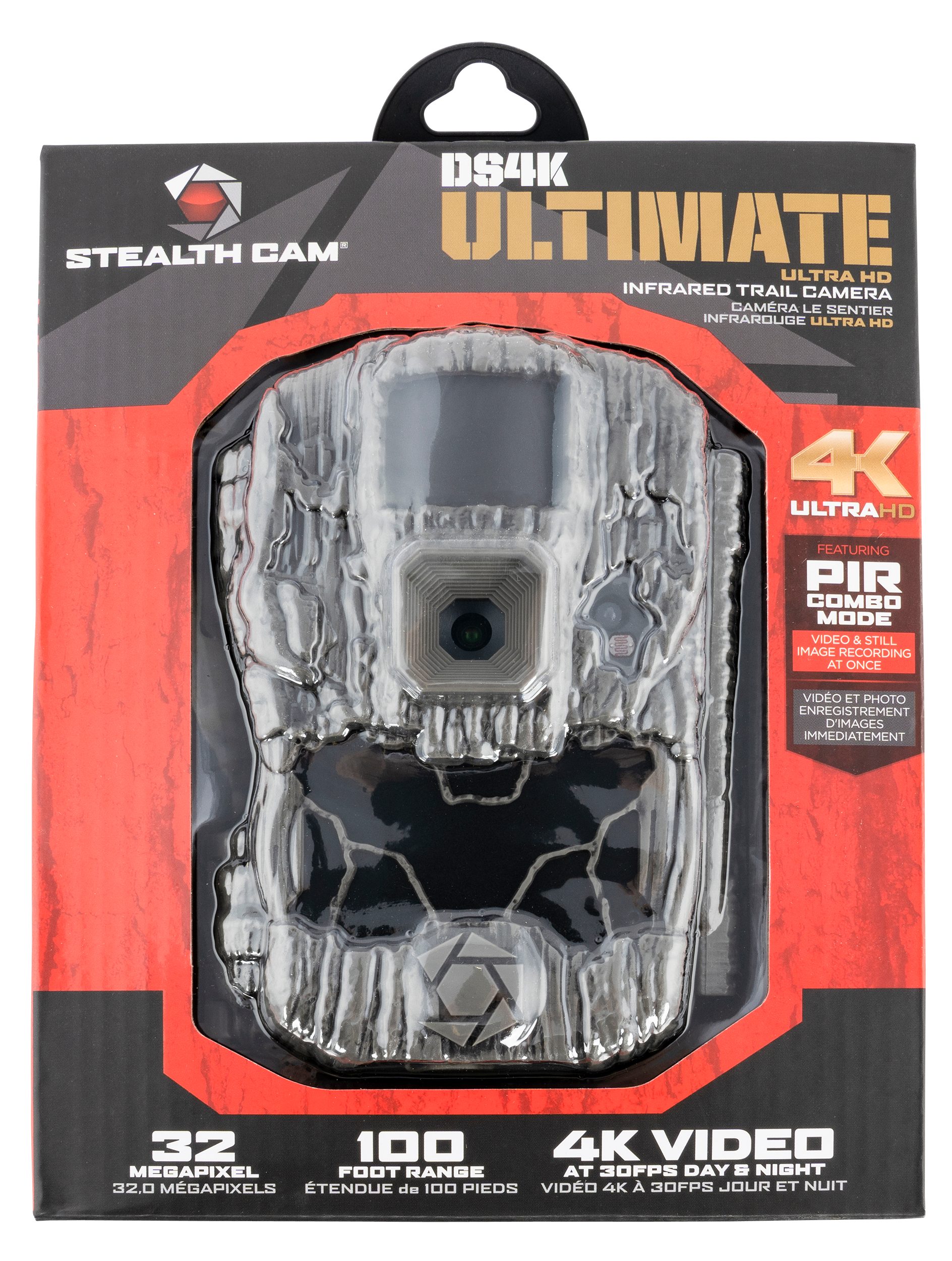 Stealth Cam STCDS4KU 4K Camera DSK4 Ultimate Camo No Glow IR Flash Up to 128GB SD Card Memory Features Integrated Python Provision Lock Latch