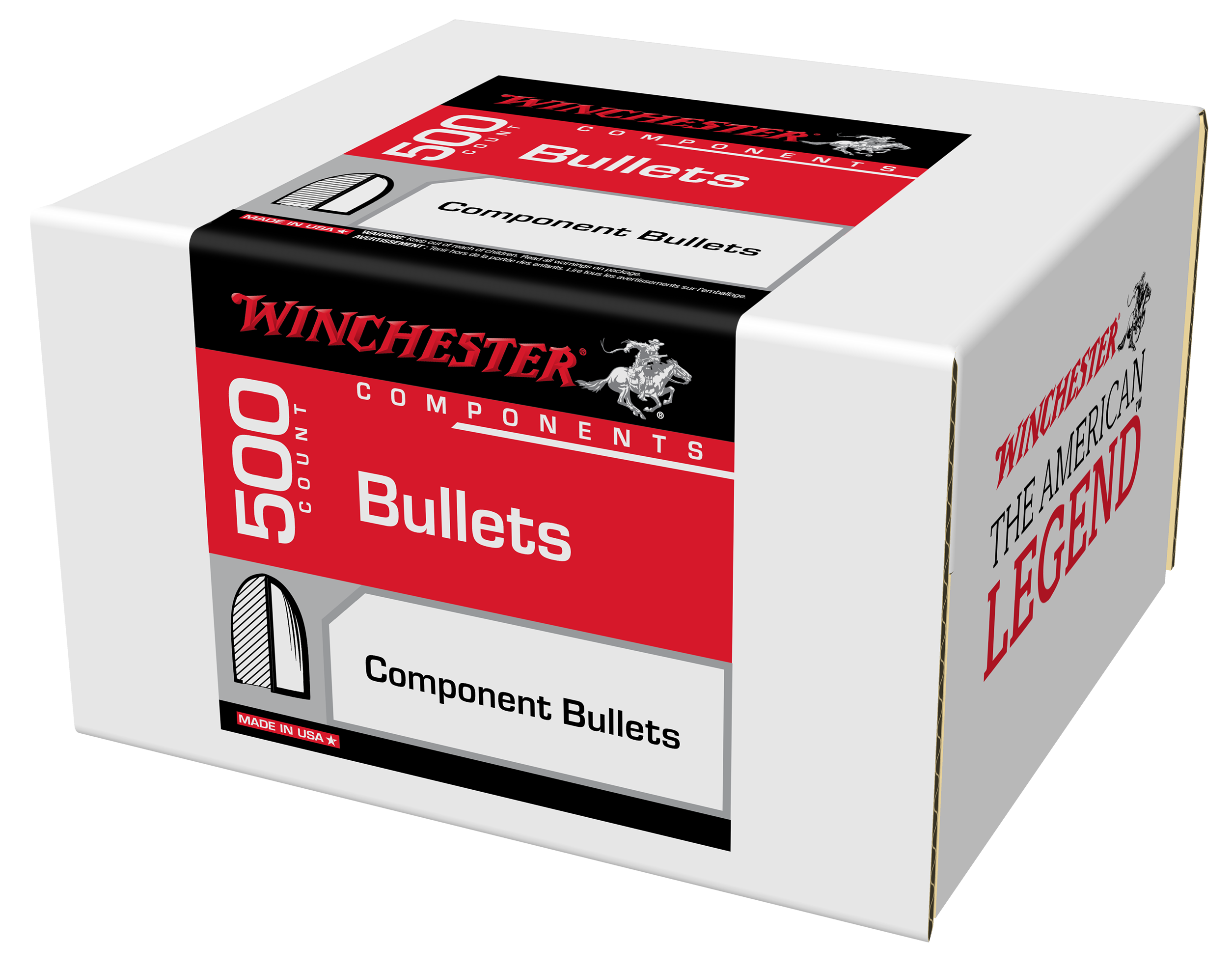 Winchester AmmoCenterfire Handgun Reloading 9mm .355 115 gr Jacketed Hollow Point (JHP) 500 Per Box