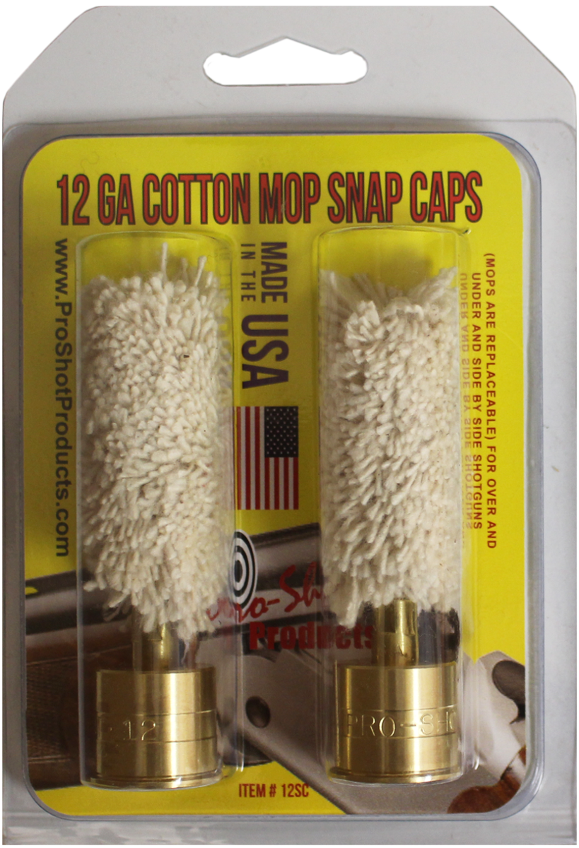 Pro-Shot 12SC Snap Caps12 Gauge Shotgun #5/16-27 Thread Brass/Cotton Mop 2 Per Pkg