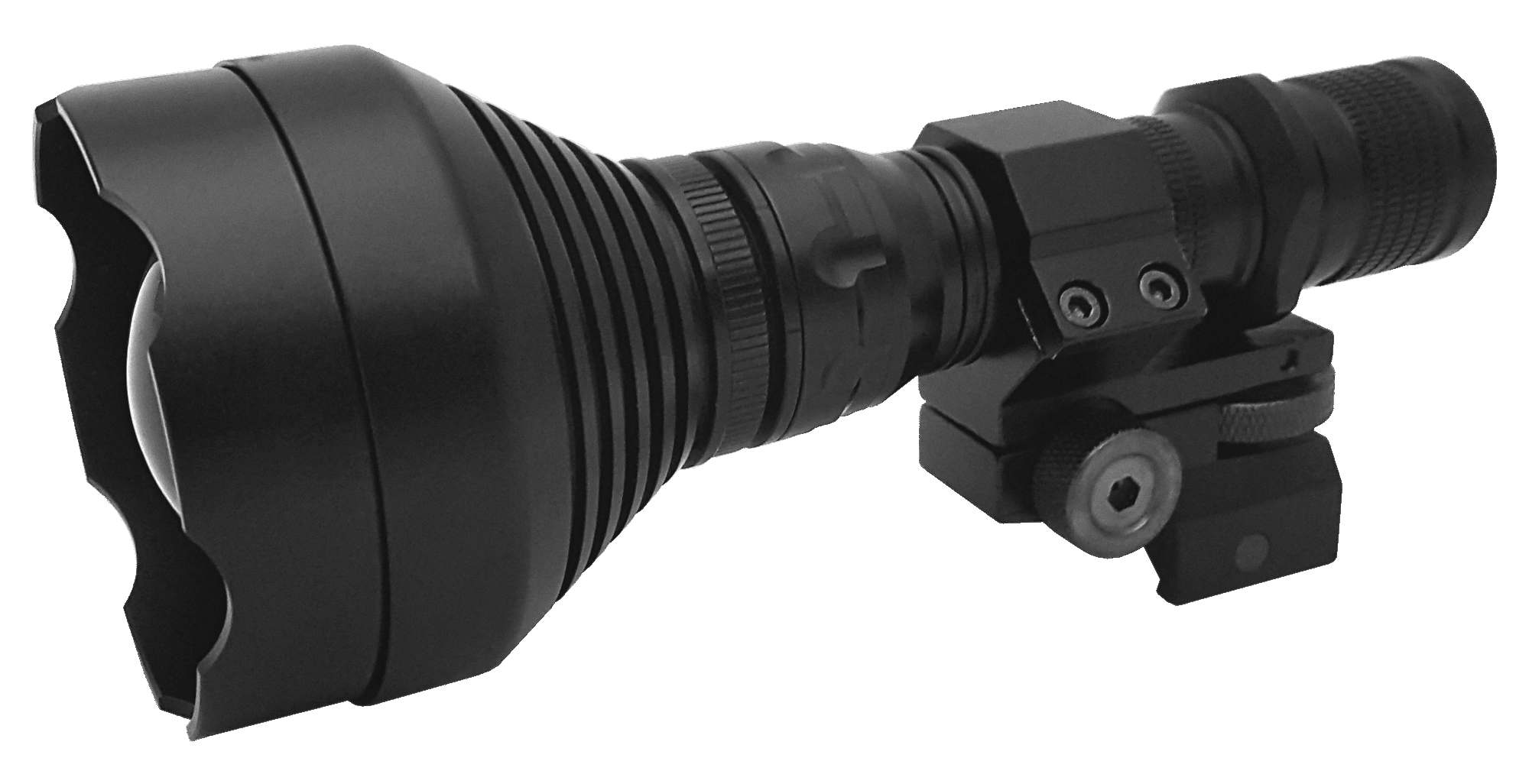 ATN ACMUIR85SN IR850 Supernova Long Range IR Illuminator LED Lithium Ion Rechargeable Battery Black Aircraft Aluminum Body Ir850-Supernova Long Range Ir Illum W/Mnt