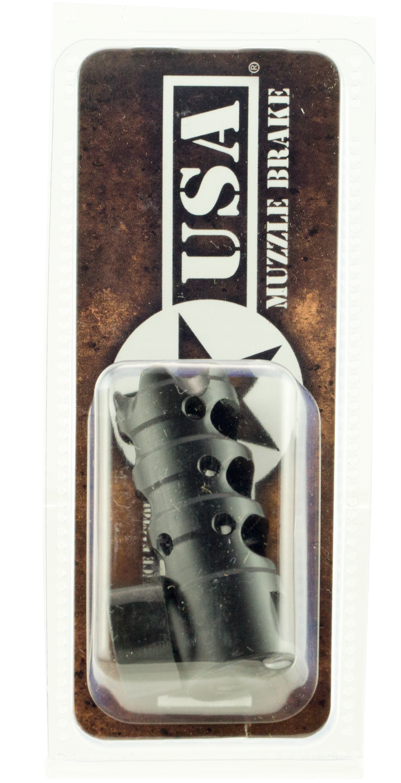 Patriot Ordnance Factory 00308 Triple Port Muzzle Brake Black Nitride Steel with 1/2"-28 tpi Threads for 223 Rem, 5.56x45mm NATO AR-Platform