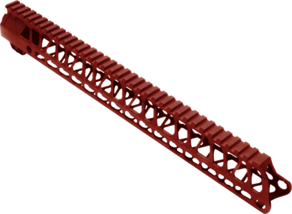 Timber Creek Outdoors ME15HGR Enforcer Handguard AR-15 Red Anodized Aluminum 15" Picatinny/M-LOK