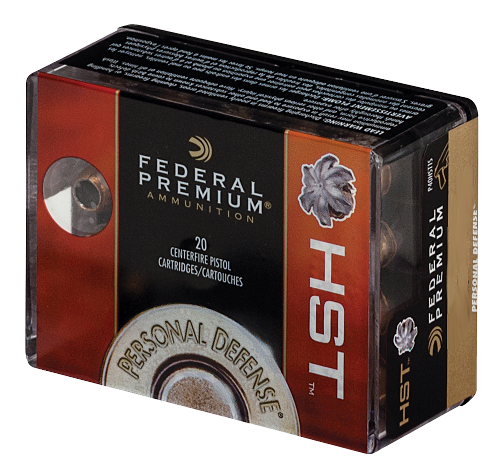 Federal Premium Personal Defense Ammunition 9mm Luger 124 Grain HST Jacketed Hollow Point 20RD