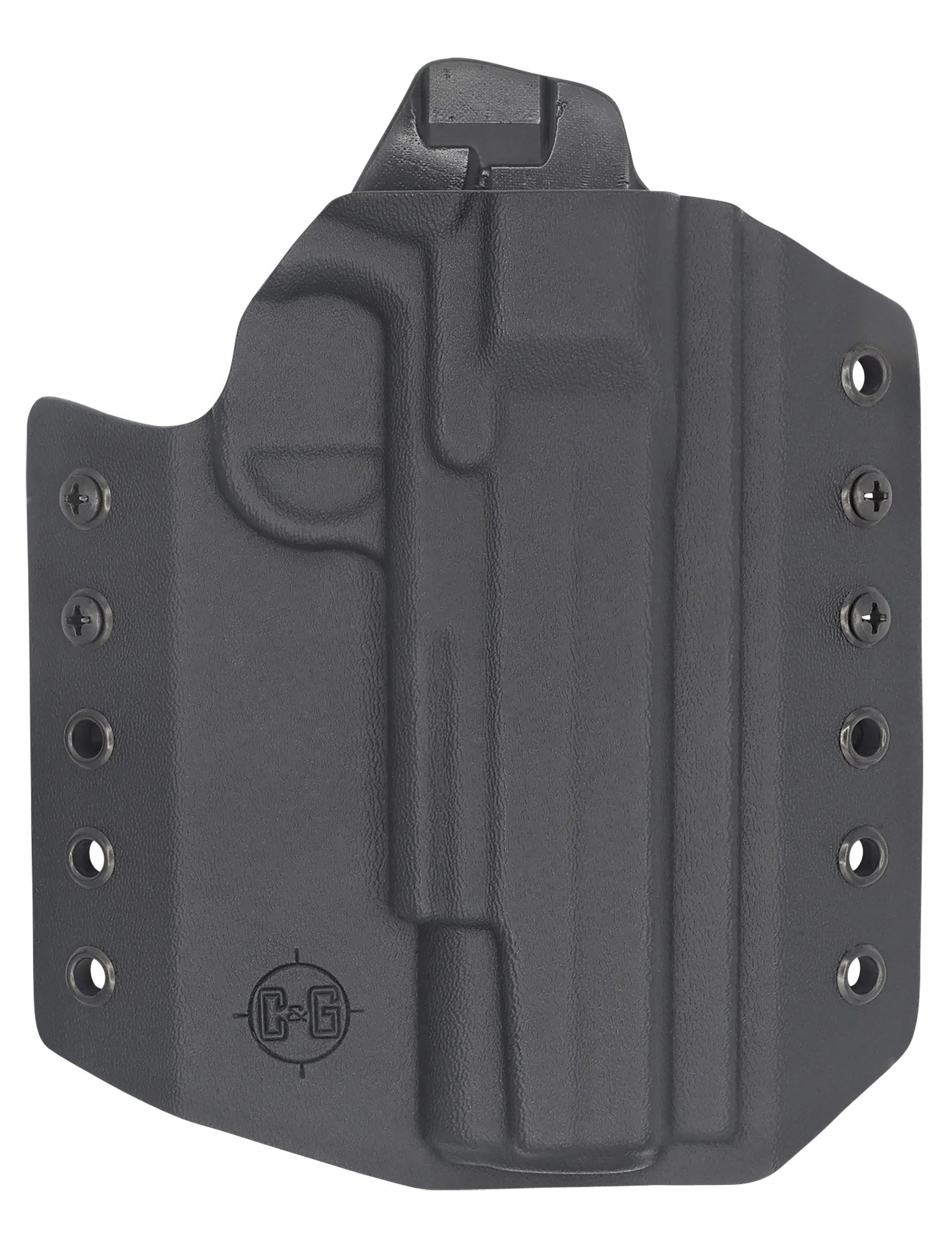 C&G Holsters 1850100 CovertOWB Black Kydex Belt Loop Fits 1911 Government 5"