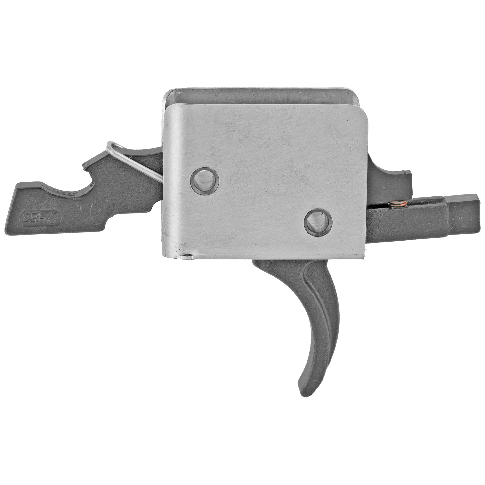 CMC AR15/AR10 Single 1-Stage Trigger Silver, Curved, 2.5 lbs Pull
