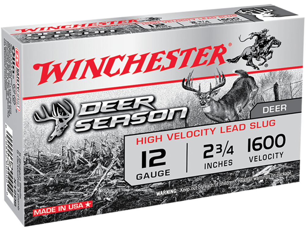 Winchester Deer Season Extreme Slug Ammunition 12 Gauge 2-3/4" 1-1/4 oz Slug Box of 5