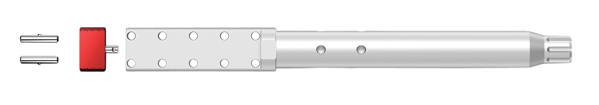 Real Avid AVAR10LLVB Lug-Lok Upper Vise Block Natural 7075-T6 Aluminum with Stainless Steel Pins for AR-10