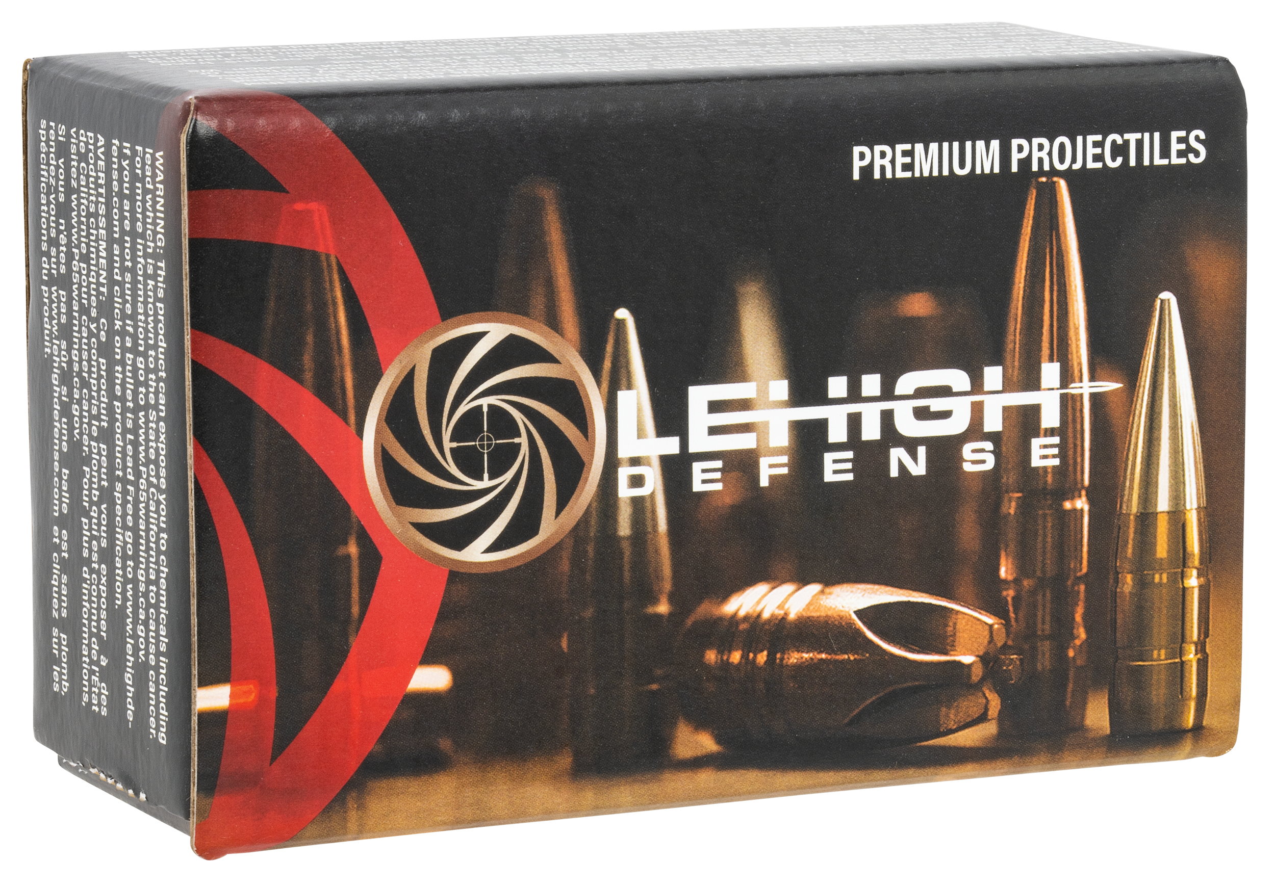 Lehigh Defense Xtreme Penetrator Bullets 45 Caliber (452 Diameter) 250 Grain Solid Copper Fluid Transfer Monolithic Lead-Free Box of 50