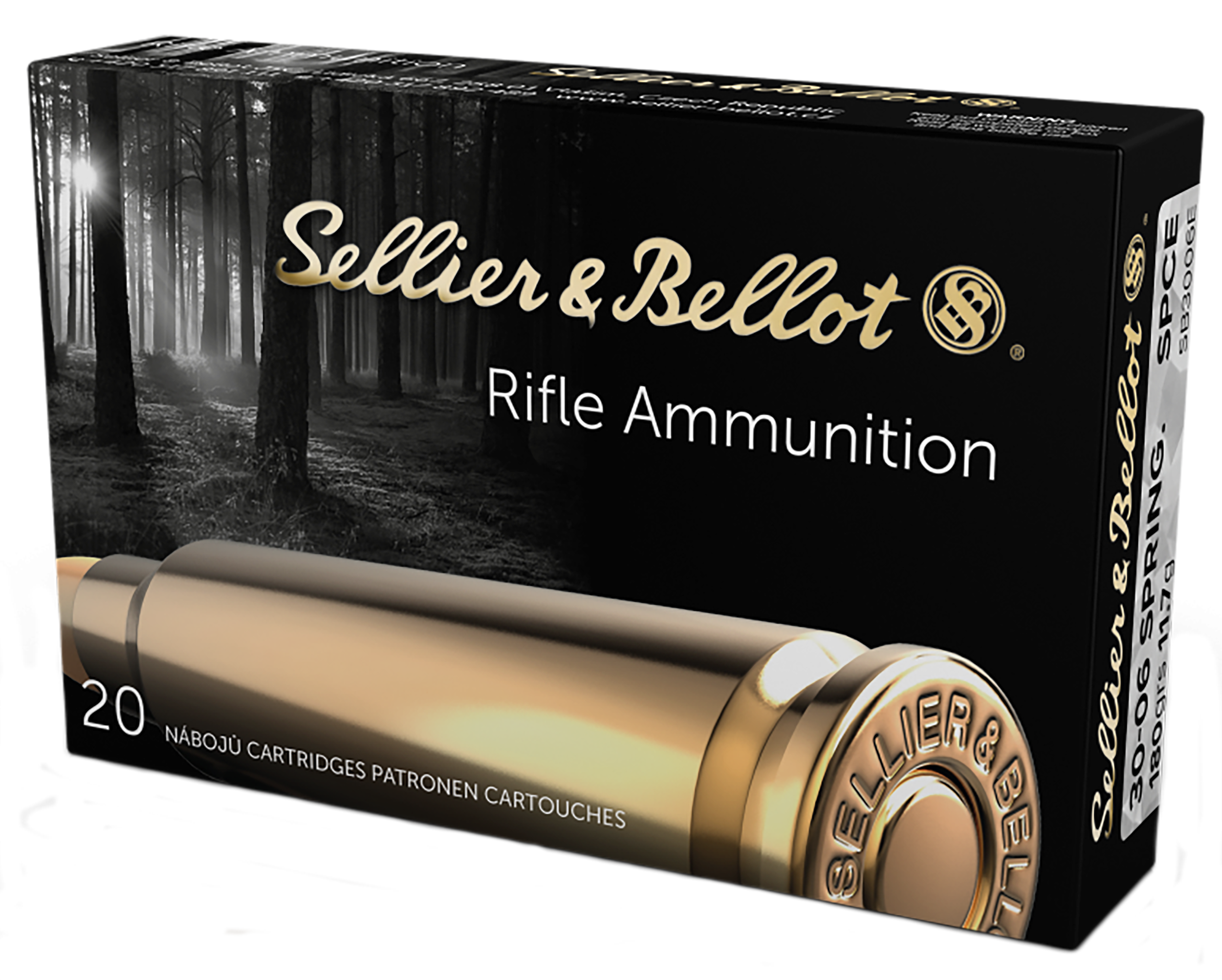 Sellier & Bellot SB3006E Rifle30-06 Springfield 180 gr 2641 fps Soft Point Cut-Through Edge (SPCE) 20 Bx/20 Cs