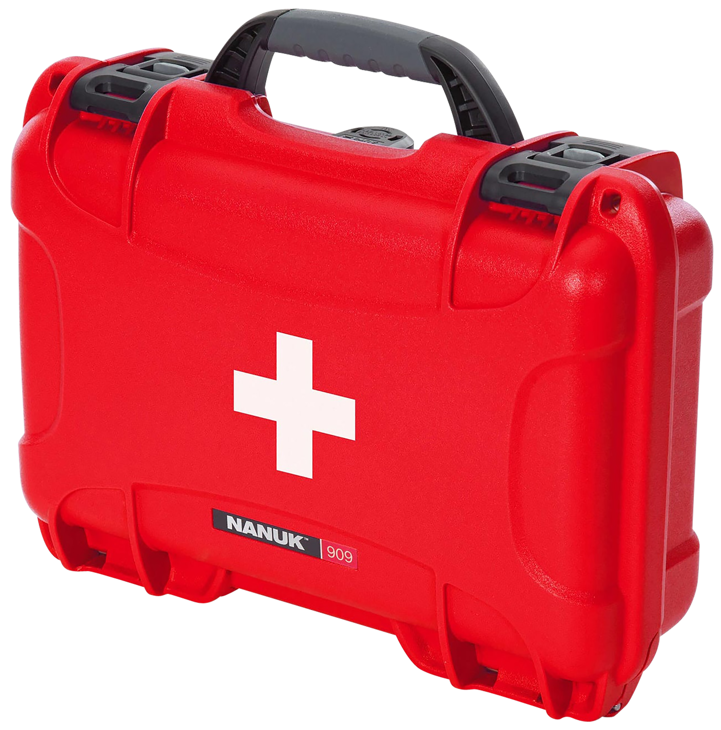 Nanuk 909FSA9 909 First Aid Case Red Resin with Latches 11.40" L x 7" W x 3.70" H Interior Dimensions