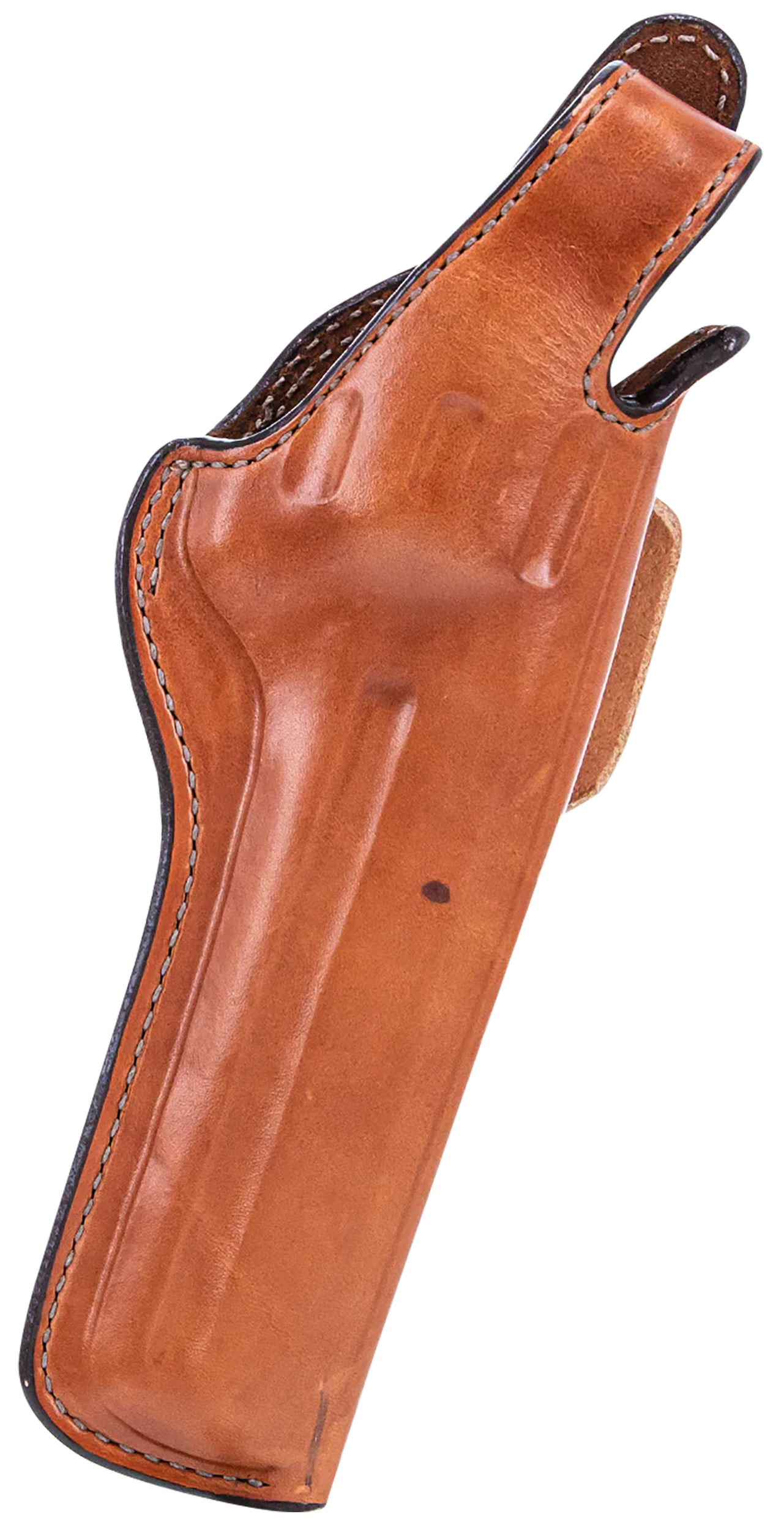Bianchi 10237 5BHL ThumbsnapOWB Size 06 Tan Leather Belt Loop Fits Ruger GP100/Colt King Python Right Hand