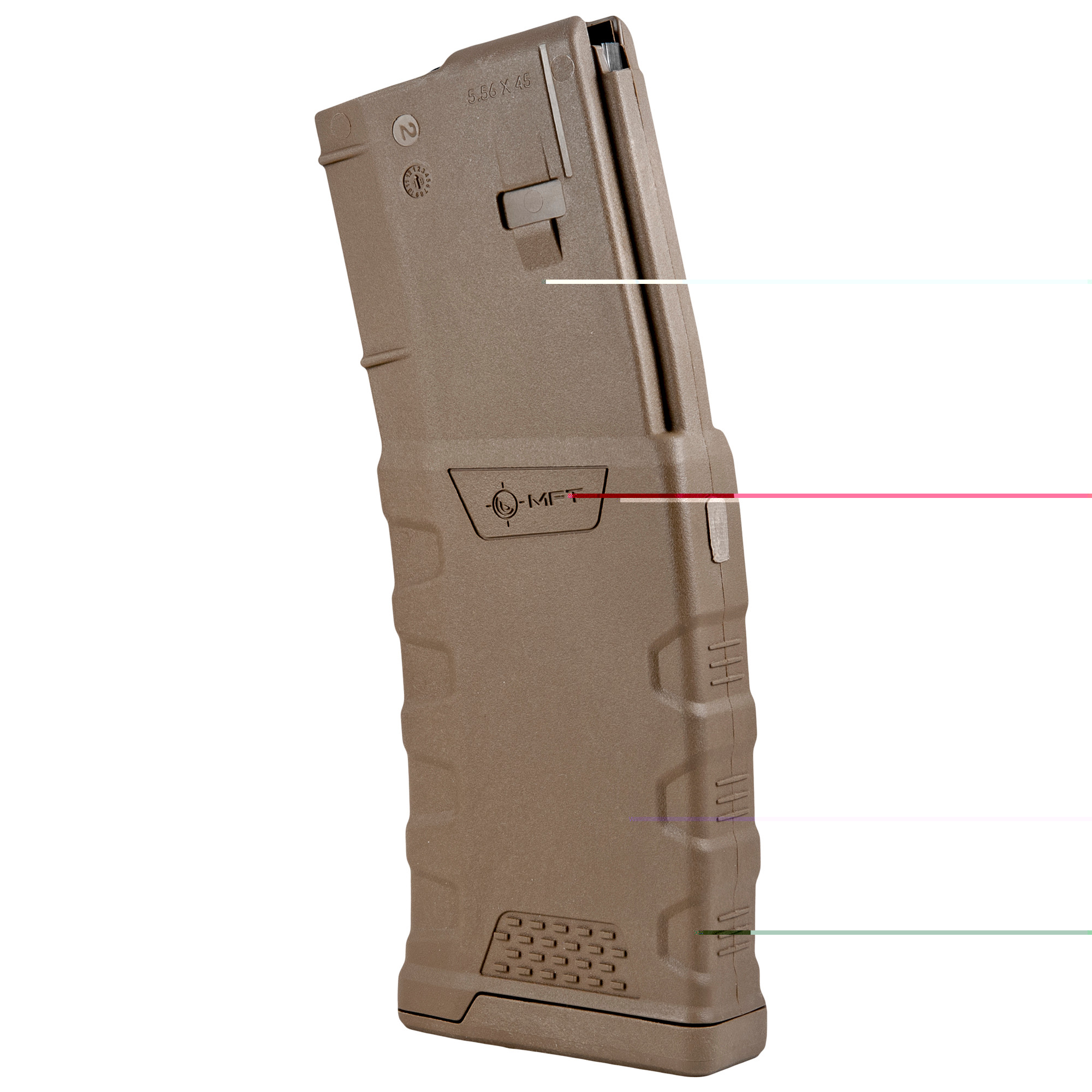 Mission First Tactical .223REM EXTREME DTY MAG 30RD SDE Rd Ar15 5.56X45Mm- .223-.300Aac