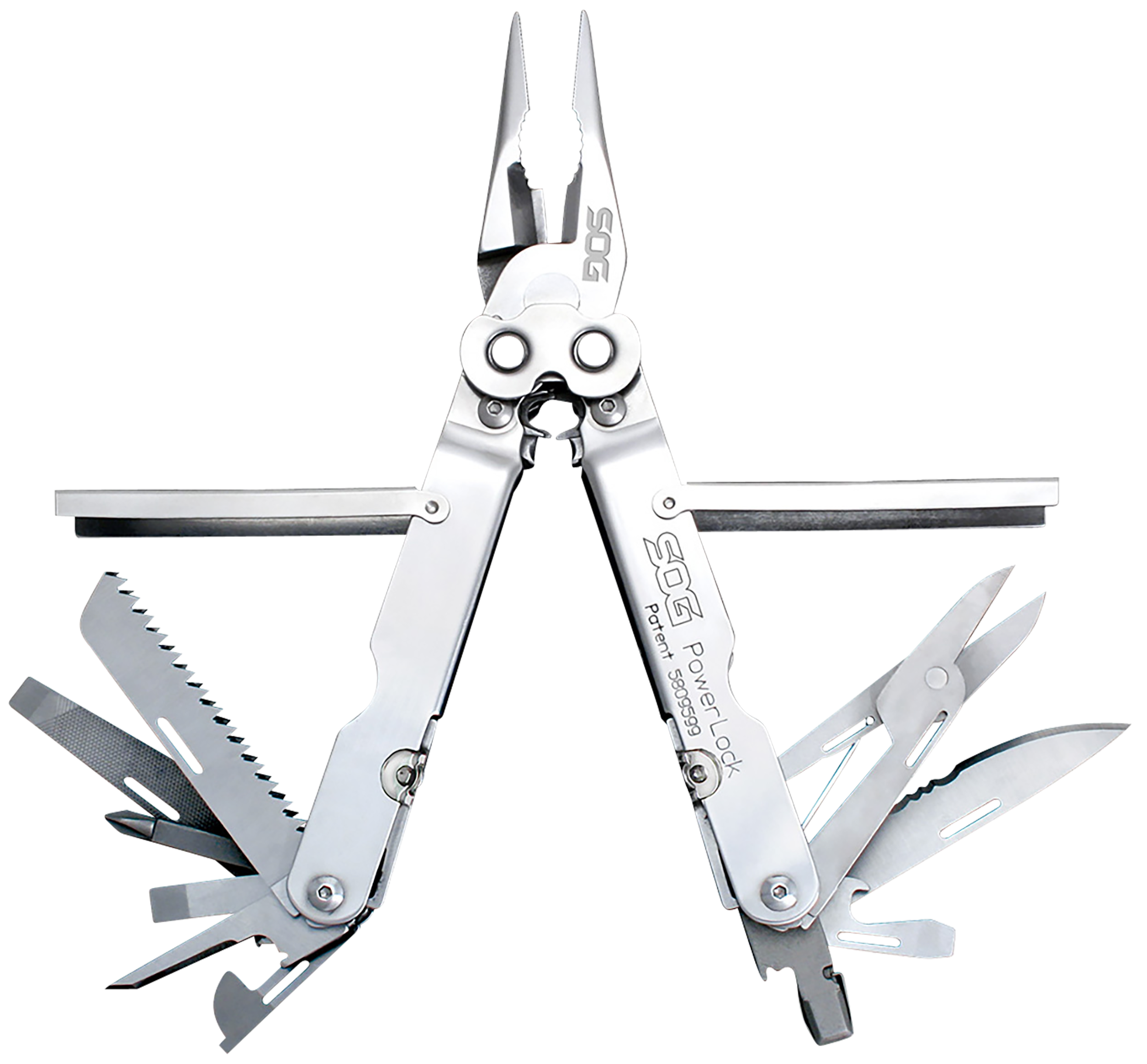 S.O.G SOGS60NCP PowerLockPolished 420 Stainless Steel 7" Long Includes Sheath
