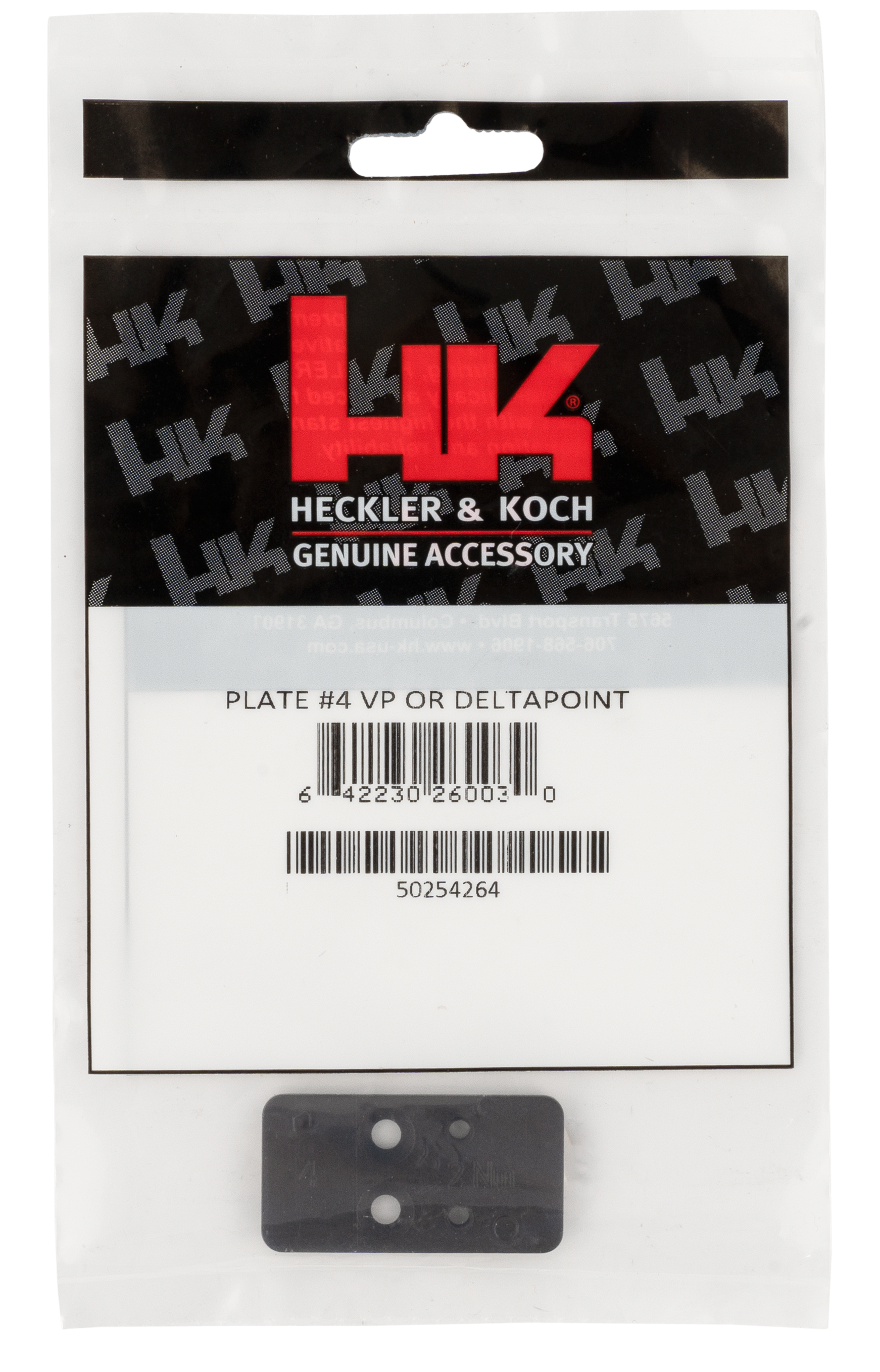 Heckler & Koch VP9 Optics Mounting Plate #4 Black, Leupold DeltaPoint