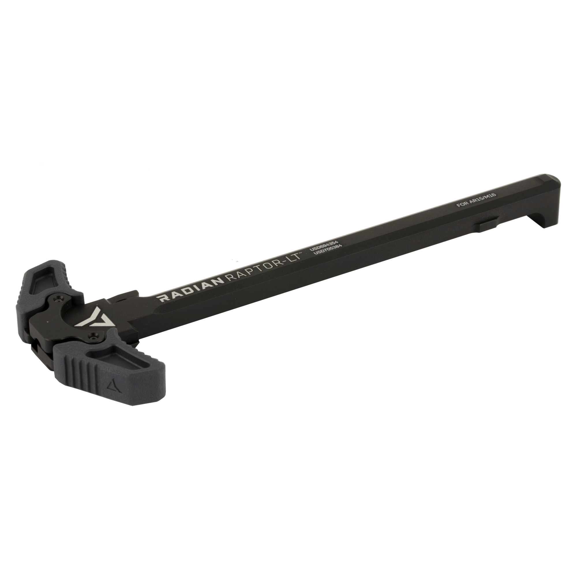 Radian Weapons R0150 Raptor-LTCharge Handle AR-15/M16, 7075 Aluminum w/Fiberglass Reinforced Polymer Overmold, Mil-Spec Stealth Gray Anodized Finish
