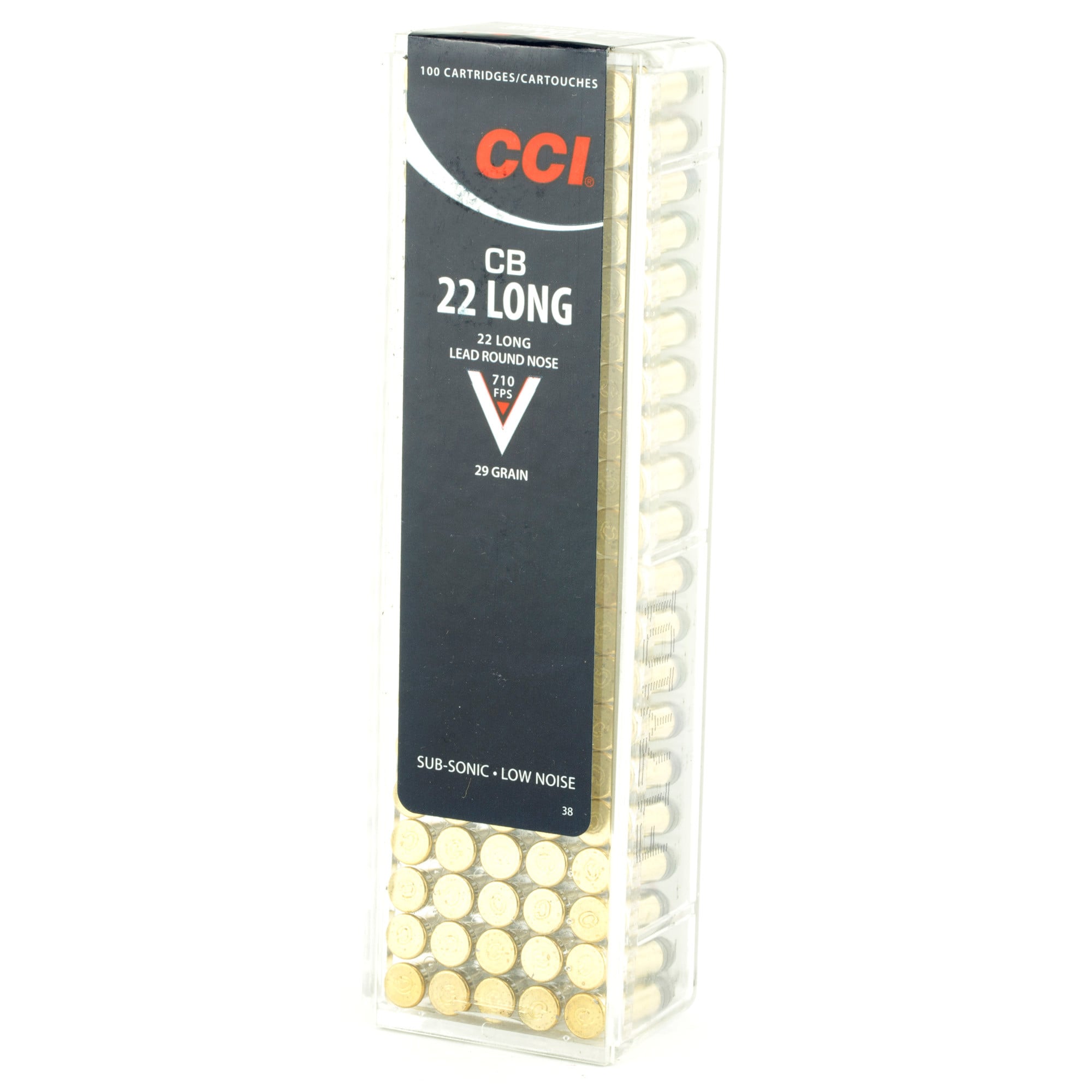 CCI Ammunition 22 CB Long 29 Grain Lead Round Nose Box of 100