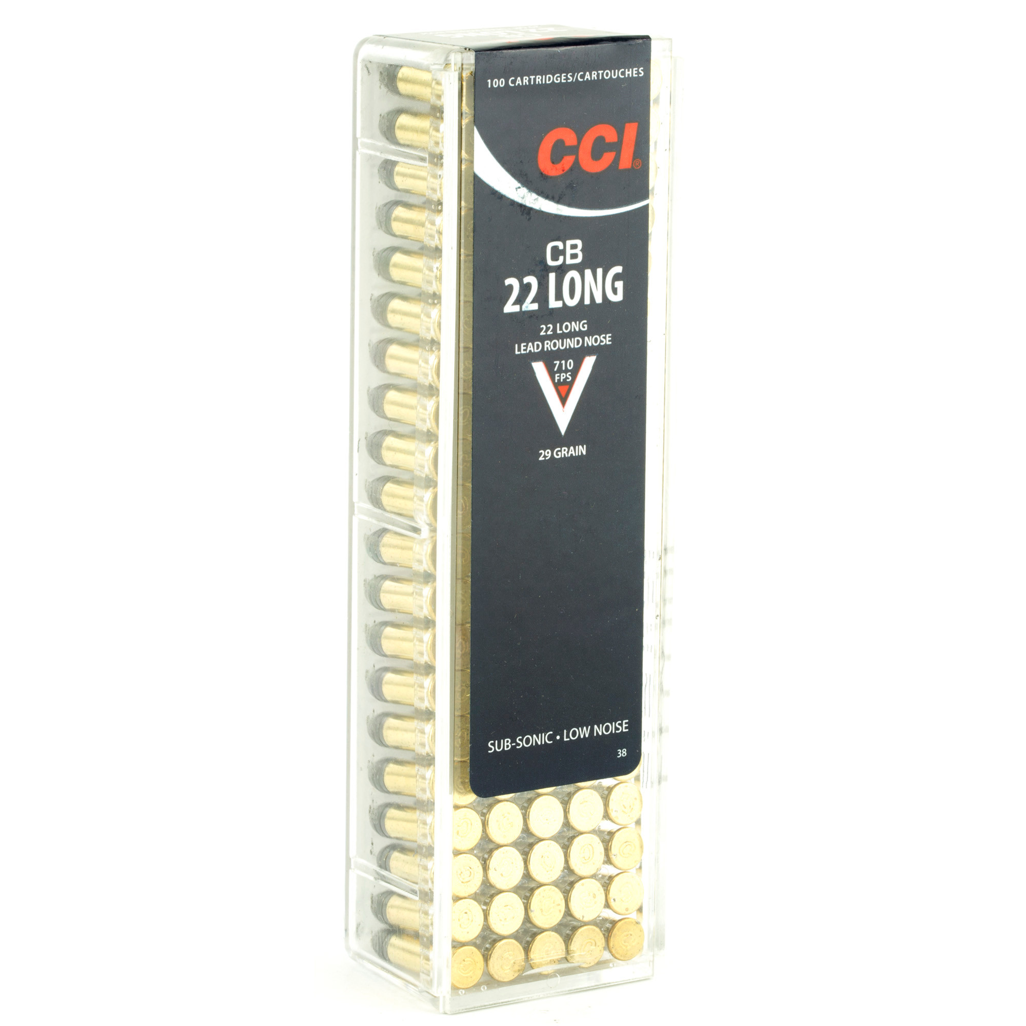 CCI Ammunition 22 CB Long 29 Grain Lead Round Nose Box of 100