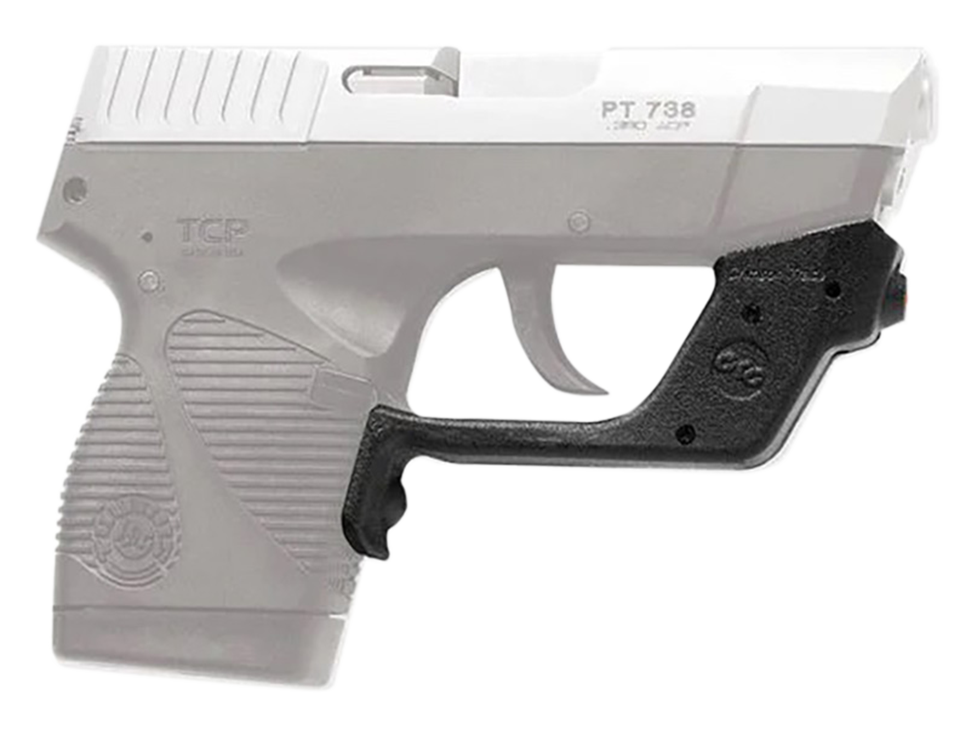 Crimson Trace LG407 Laserguard5mW Red Laser with 633nM Wavelength & 50 ft Range Black Finish for 380 ACP Taurus TCP