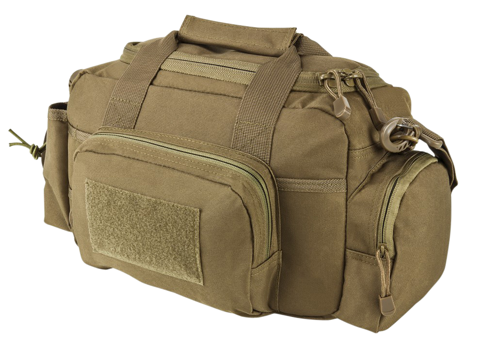 NcStar CVSRB2985T VISM Range Bag with Small Size, Side Pockets, PALs Webbing, Carry Handles, Pockets & Tan Finish