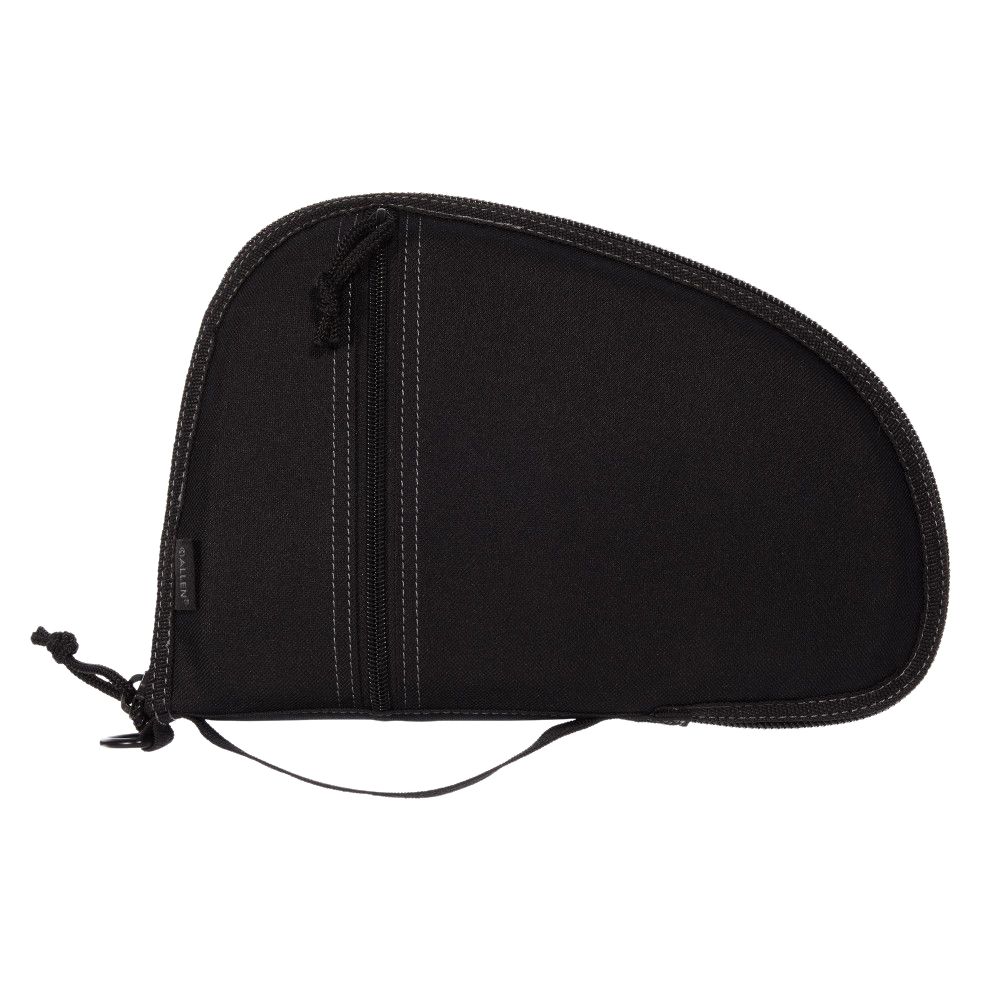 Allen 3615 Torrey Handgun Case made of Polyester with Black Finish, Small Accessory Pocket, Muzzle Pocket & Lockable Zipper 10.50" x 6.50" Exterior Dimensions