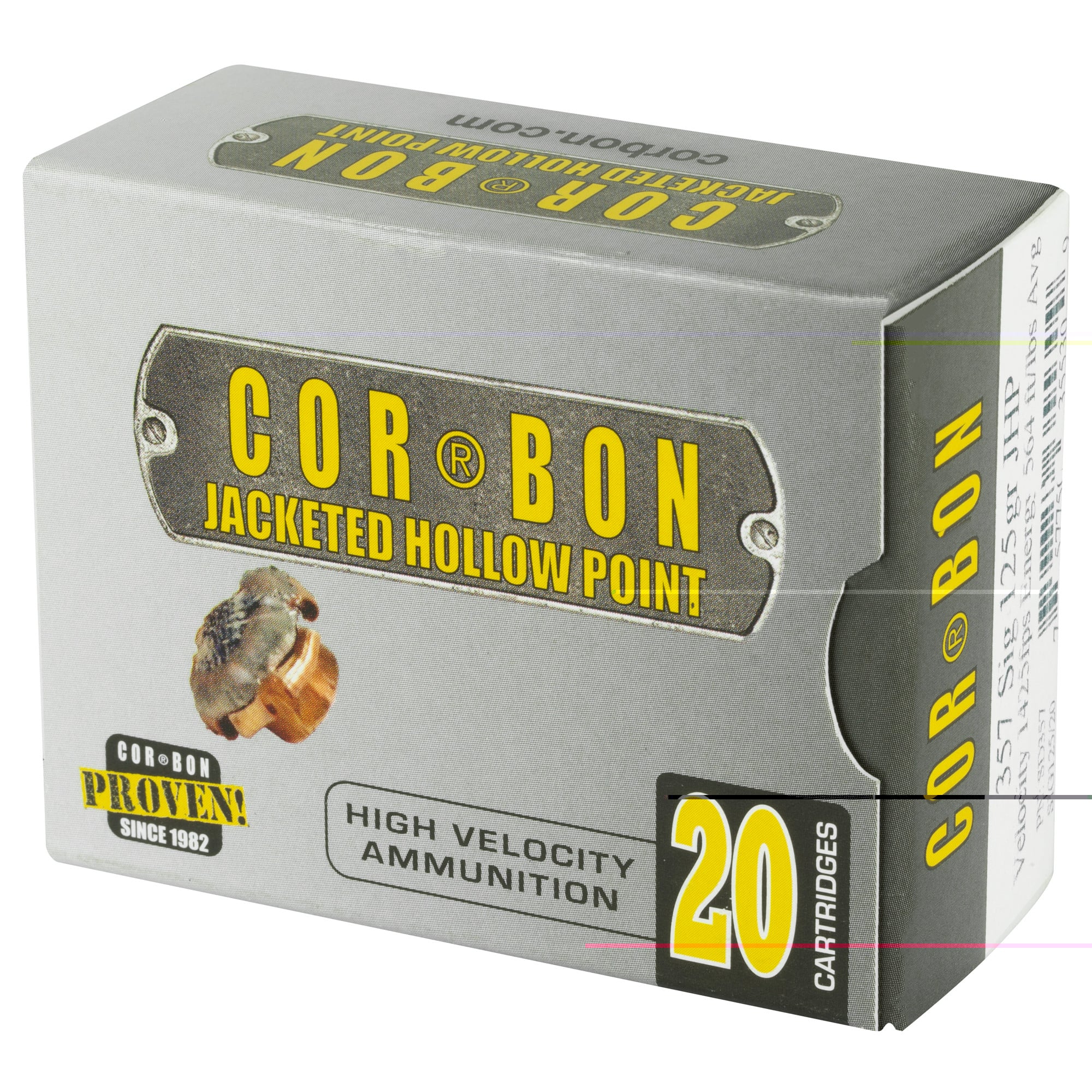 CorBon Self Defense 357SIG 125 Grain Jacketed Hollow Point 20 Round Box 357SIG125