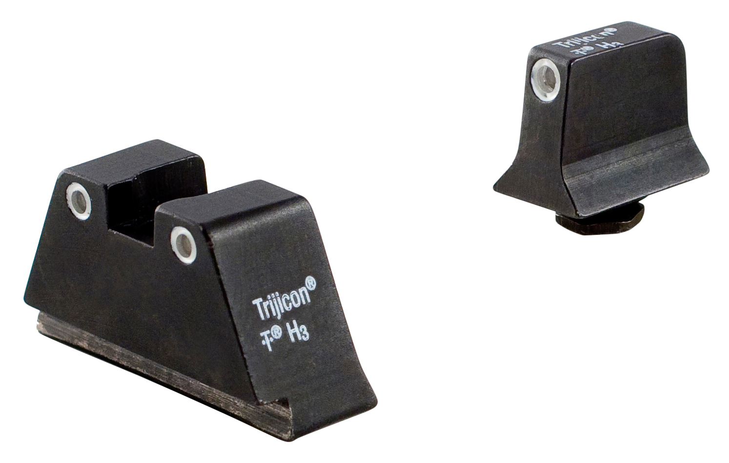 Trijicon Bright & Tough Suppressor Night Sight Set Glock Large Frame 3-Dot Tritium Green with White Outline