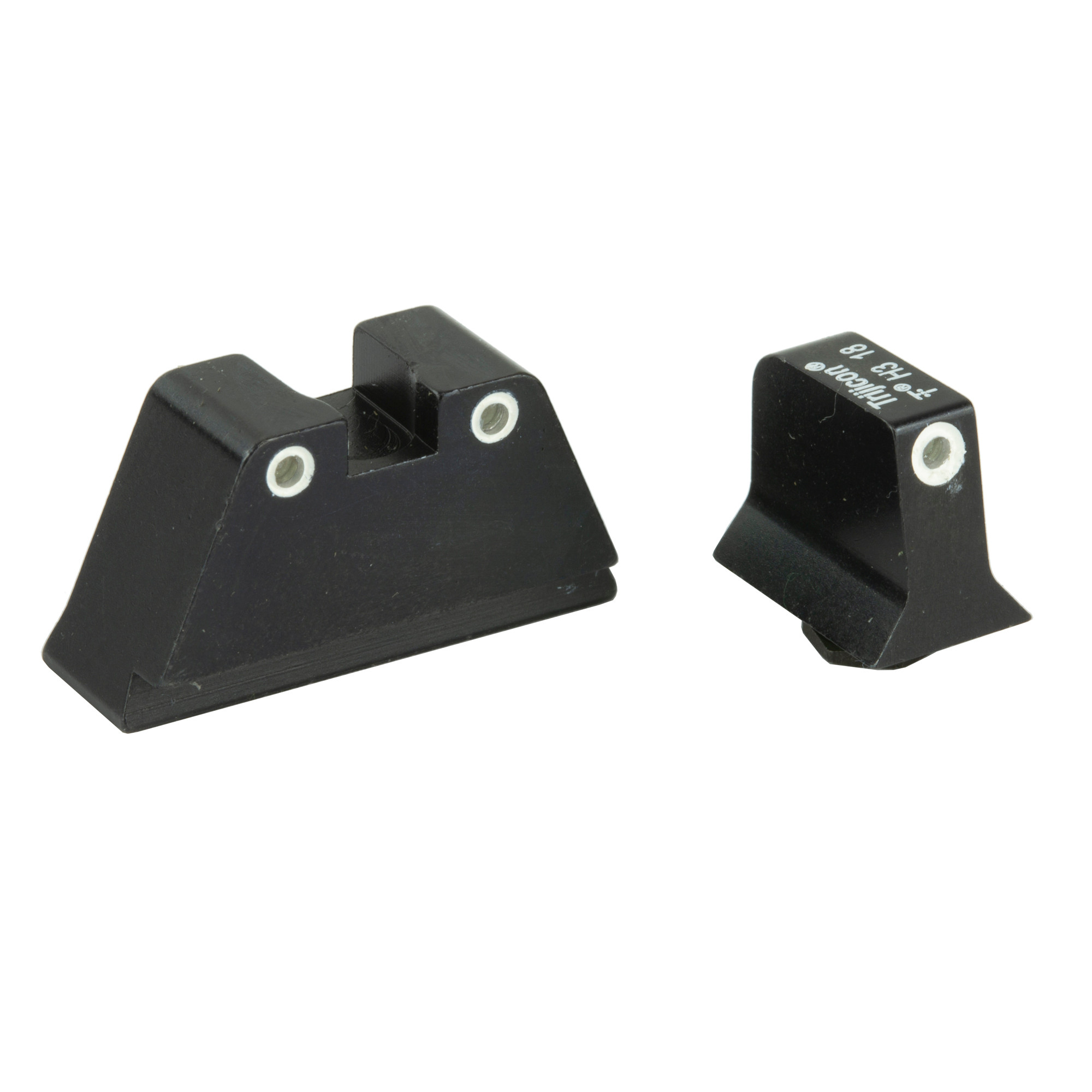 Trijicon Bright & Tough Suppressor Night Sight Set Glock Large Frame 3-Dot Tritium Green with White Outline