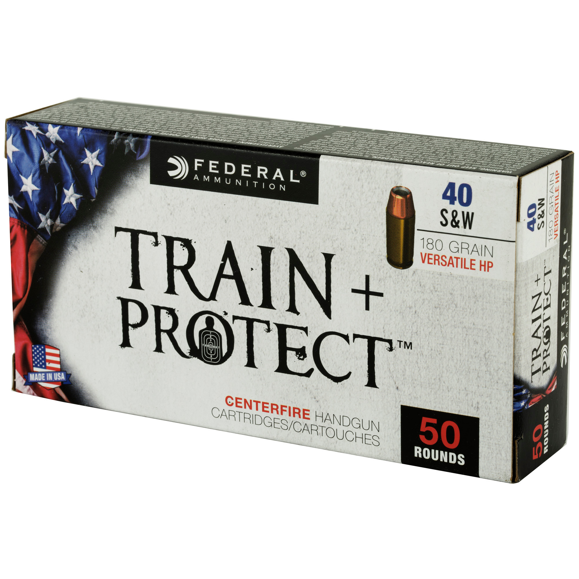 Federal TP38VHP1 Train + Protect Training 38 Special 158 gr Versatile Hollow Point (VHP) 50rd Bx