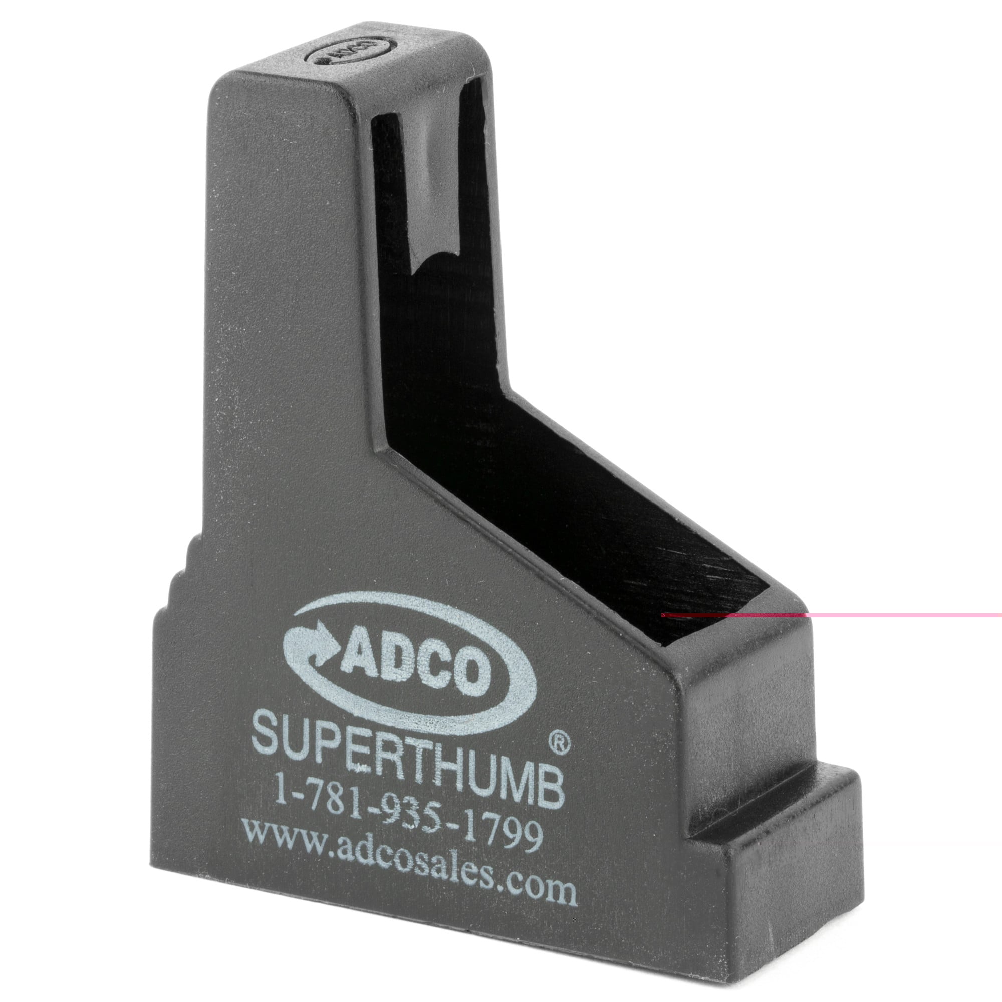 ADCO ST3 Super Thumb ST3 Mag Loader Single Stack Style, Black Polymer, For Use w/Multi-Caliber Pistols Including Kahr 9 & 40, Ruger P345 & LC9, Springfield XDS