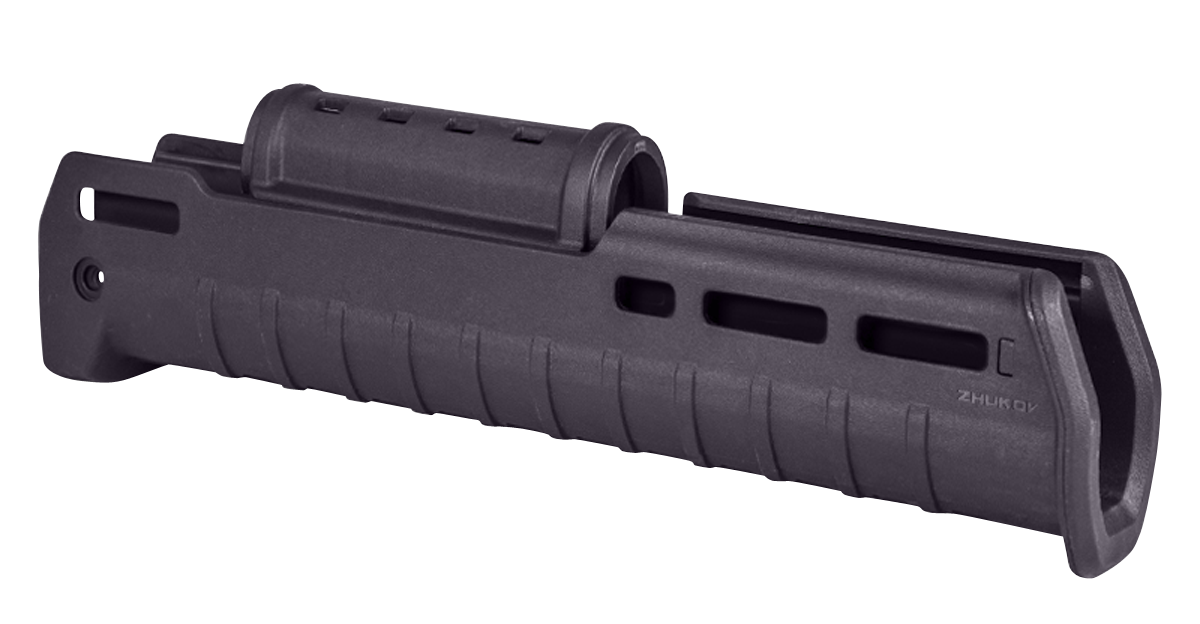 Magpul MAG586-PLM ZHUKOV Handguard made of Polymer with Plum Finish & 11.70" OAL for AK-Platform