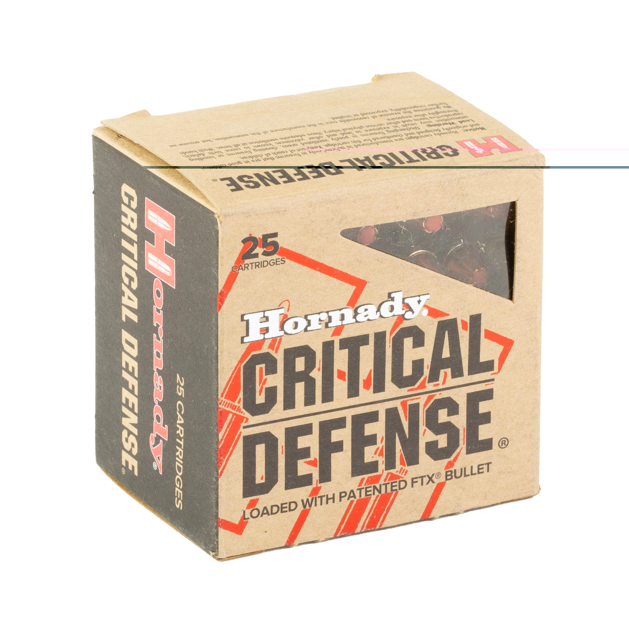 Hornady Critical Defense Ammunition 327 Federal Magnum 80 Grain FTX Box of 25