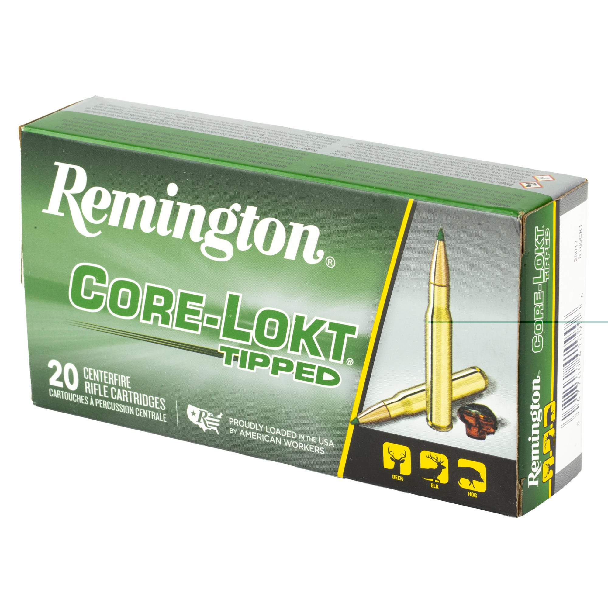 Remington Core-Lokt Tipped Ammunition 6.5 Creedmoor 129 Grain Polymer Tip 20RD