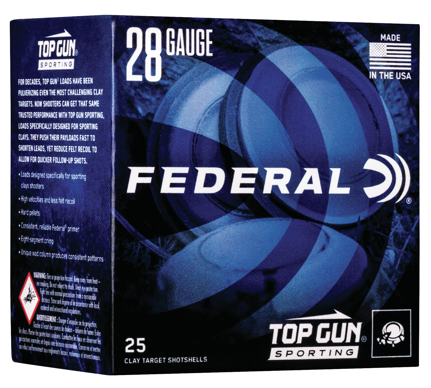 Fed Top Gun 28ga 2.75" #8 25/250