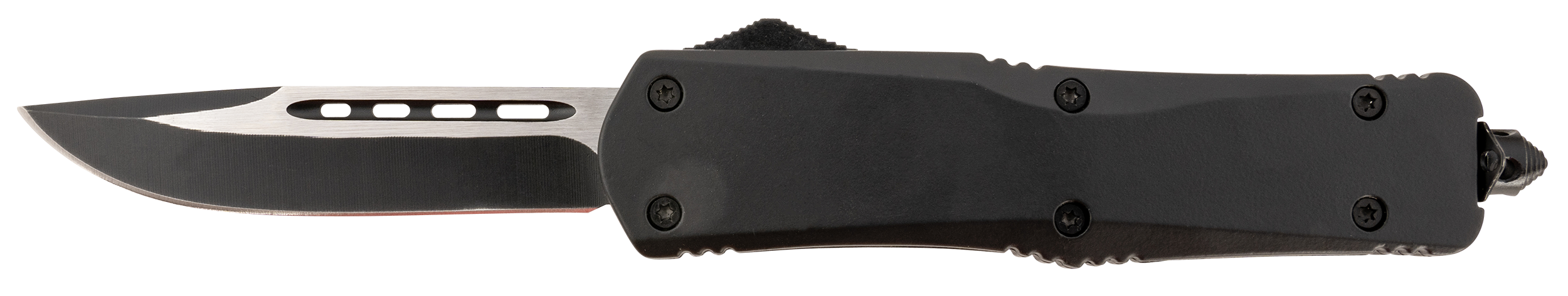 Steel River Knives T624BDP Spartan3.75" Drop Point Black/Silver 440C SS Blade 5.5" Black Aluminum Zinc Alloy Handle