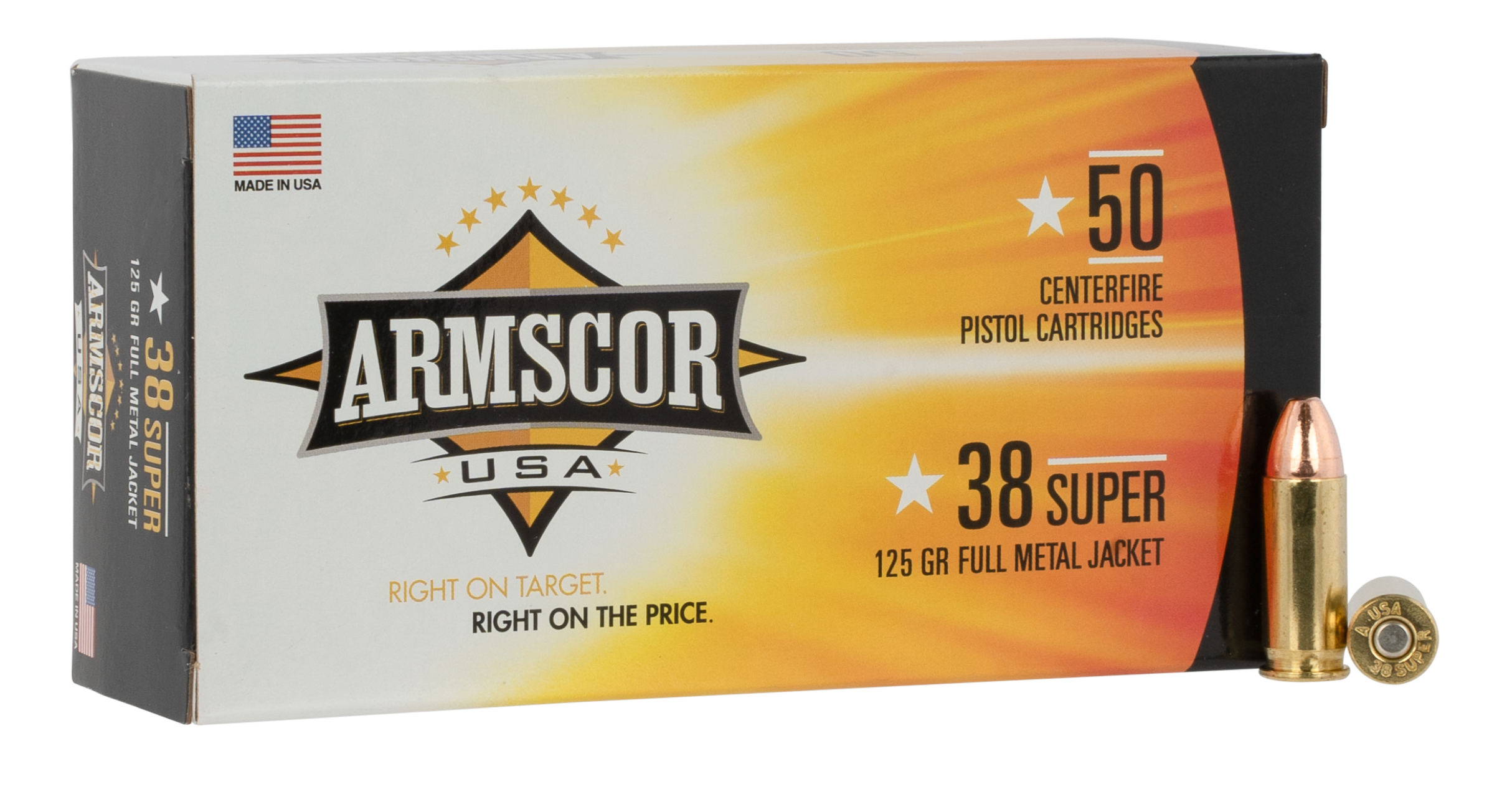 Armscor FAC38SUPER1N USA Competition 38 Super 125 gr FMJ50rd Bx