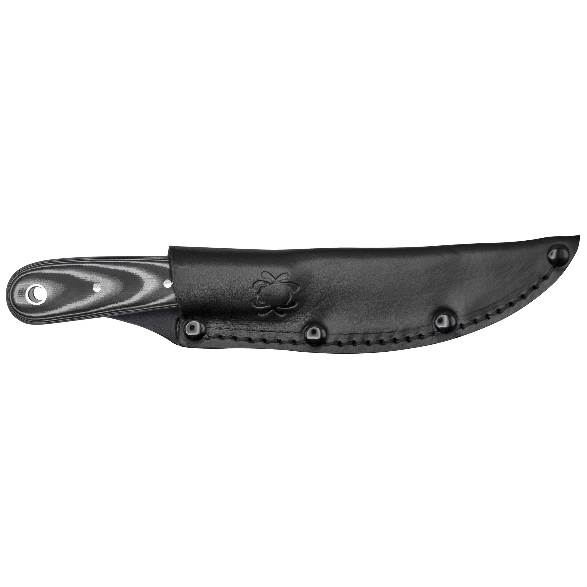 Spyderco FB46GP Bow River4.36" Fixed Drop Point Plain 8Cr13MoV SS Blade Layered Black & Gray G10 Handle Includes Sheath