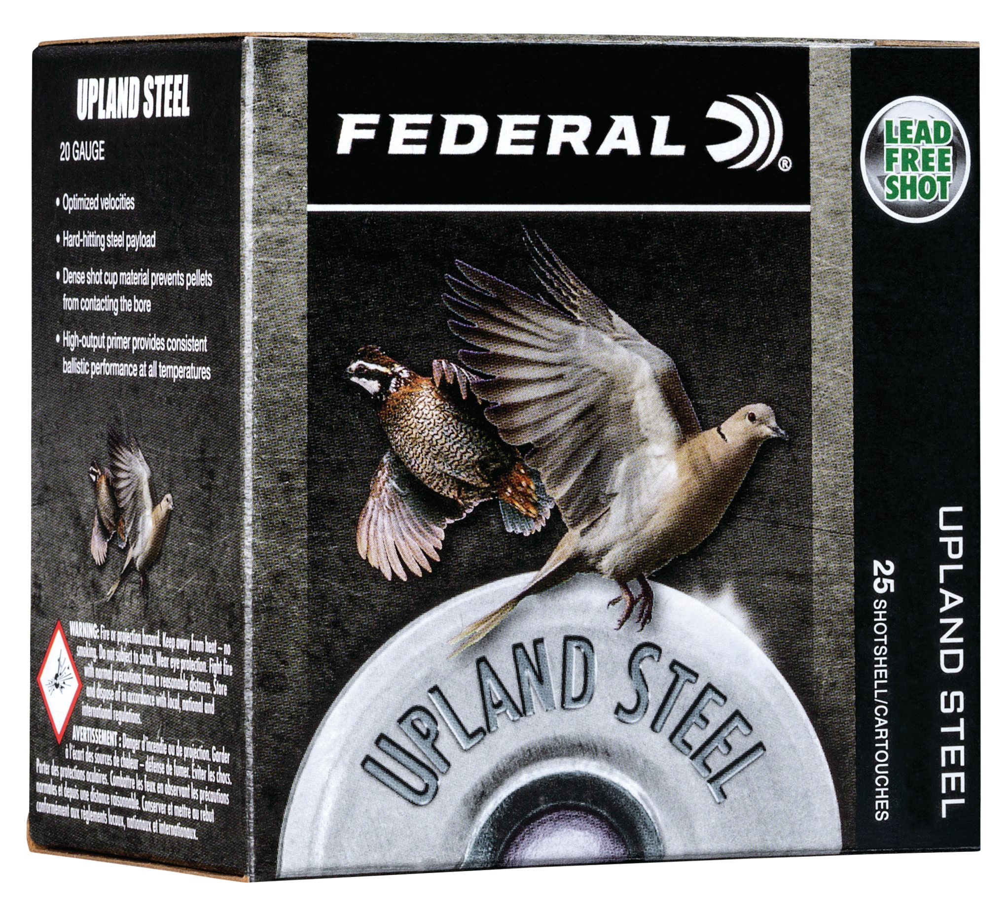 Fed Uplnd Stl 20ga 2.75" #7.5 25/250