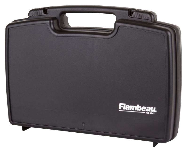 Flambeau 6455SC Safe Shot Pistol Case made of Polymer with Black Finish, Egg Crate Foam Padding, Integrated Handle & TSA/Airline Approved 16.50" L x 9.50" W x 3.50" D Interior Dimensions