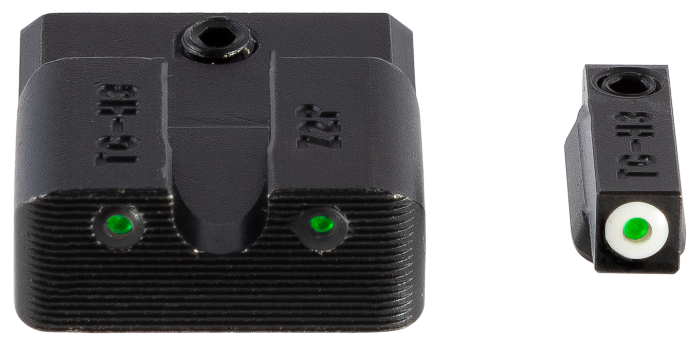 TruGlo TG231MP3W Tritium ProBlack | Green Tritium White Outline Front Sight Green Tritium Rear Sight