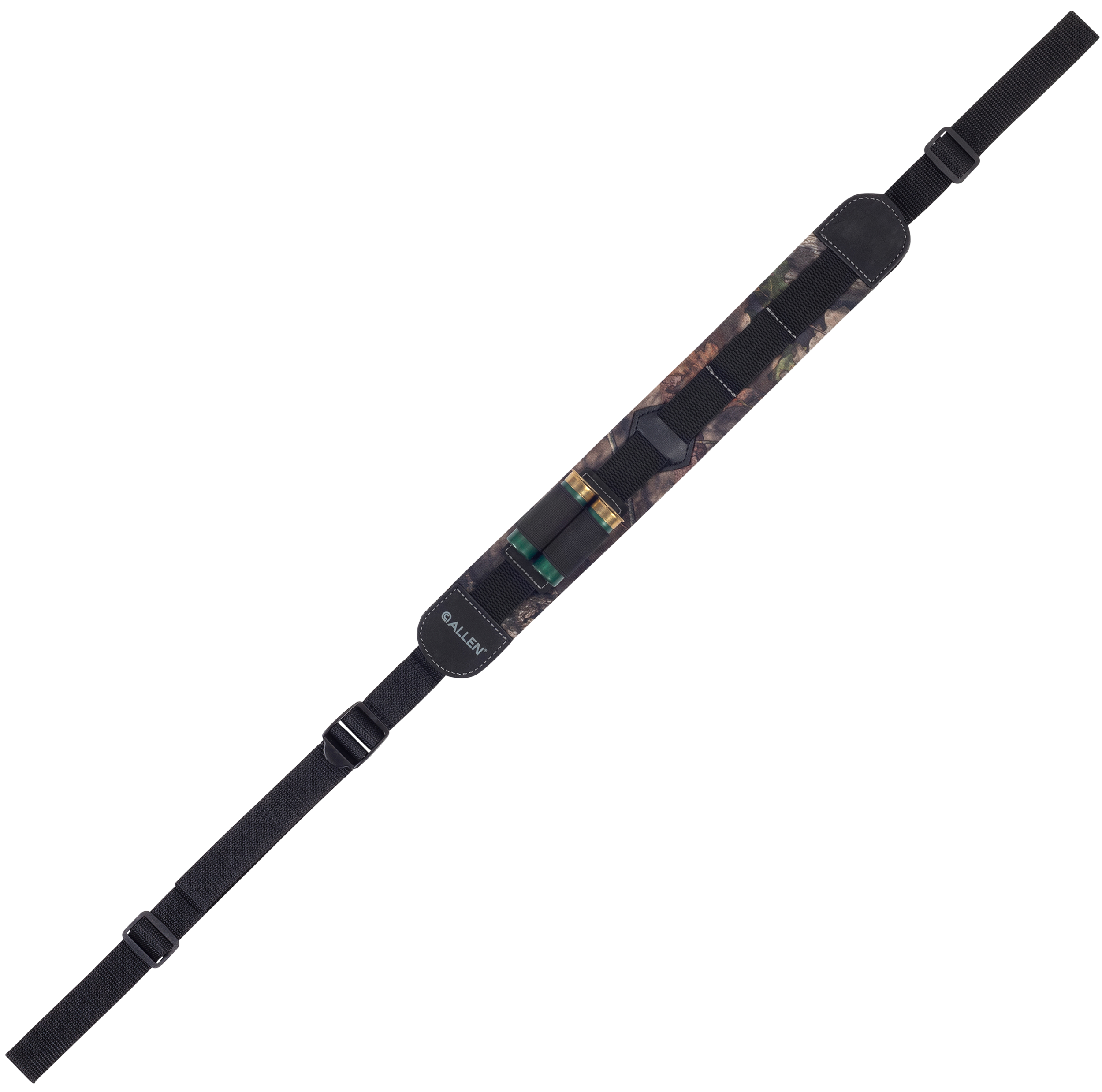 Allen 8003 Yukon Sling made of Mossy Oak Break-Up Country Neoprene with 21" OAL, 2.50" W, Padded Design & Shell Loops for Shotguns