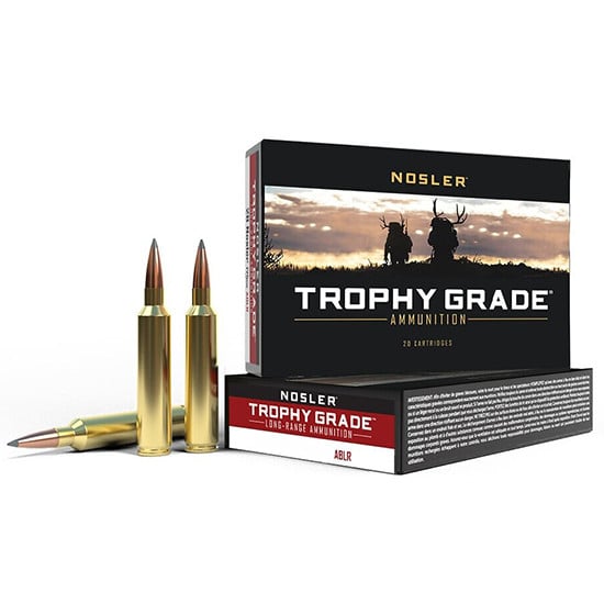 Nosler Trophy Grade Ammunition 26 Nosler 150 Grain AccuBond Long Range 20RD