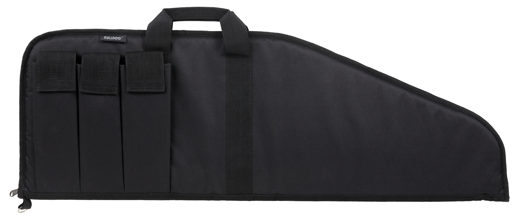 Bulldog BD49943 Pit Bull Rifle Case made of Water-Resistant Nylon with Black Finish, Tricot Lining, 3 Velcro Magazine Pouches & Soft Padding 43" L